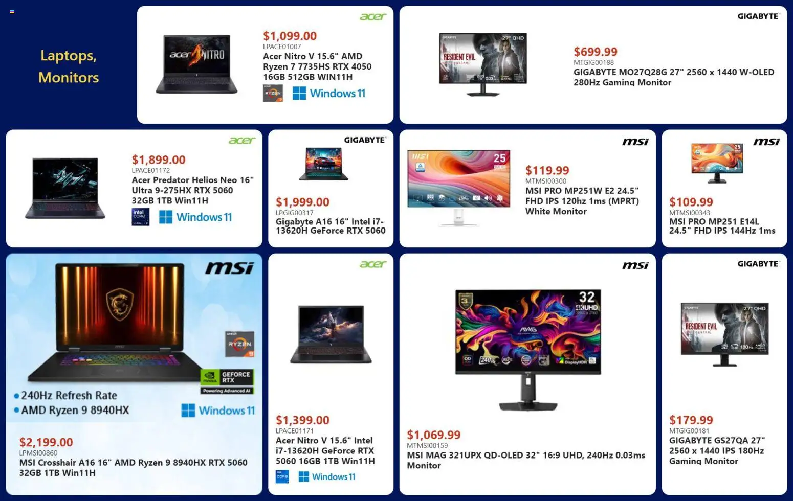 Canada Computers flyer valid from 17.04.2026 | Page: 3 | Products: Monitor