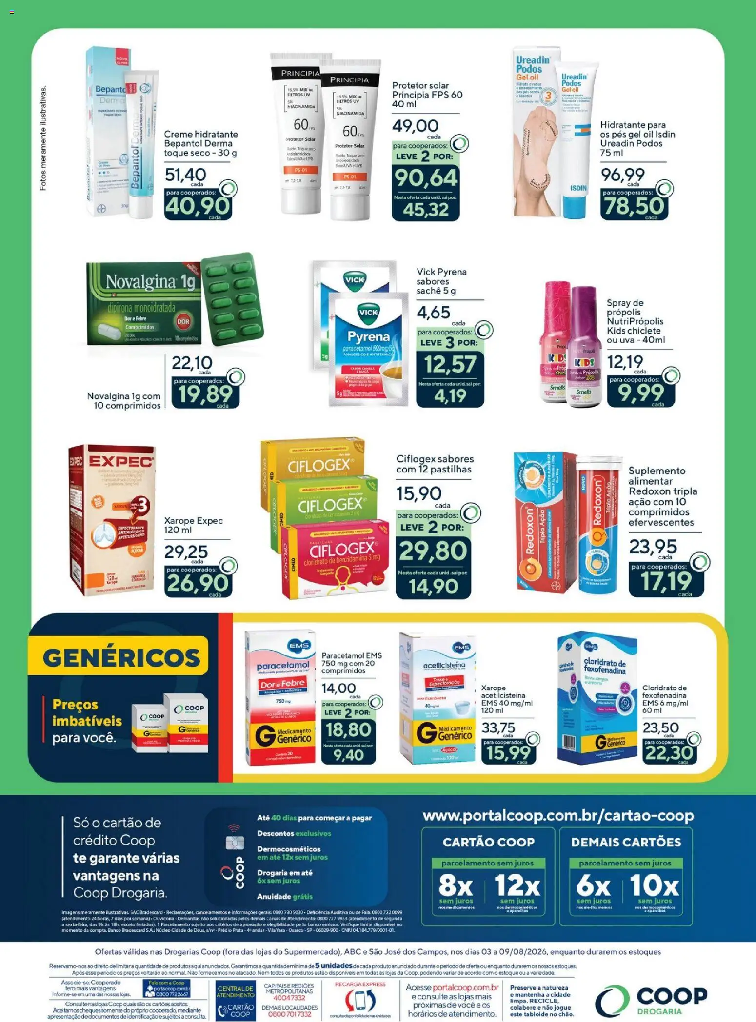 Coop Folheto - válido de 03/08/2026 | Página: 2 | Produtos: Banco, Xarope, Chiclete, Própolis