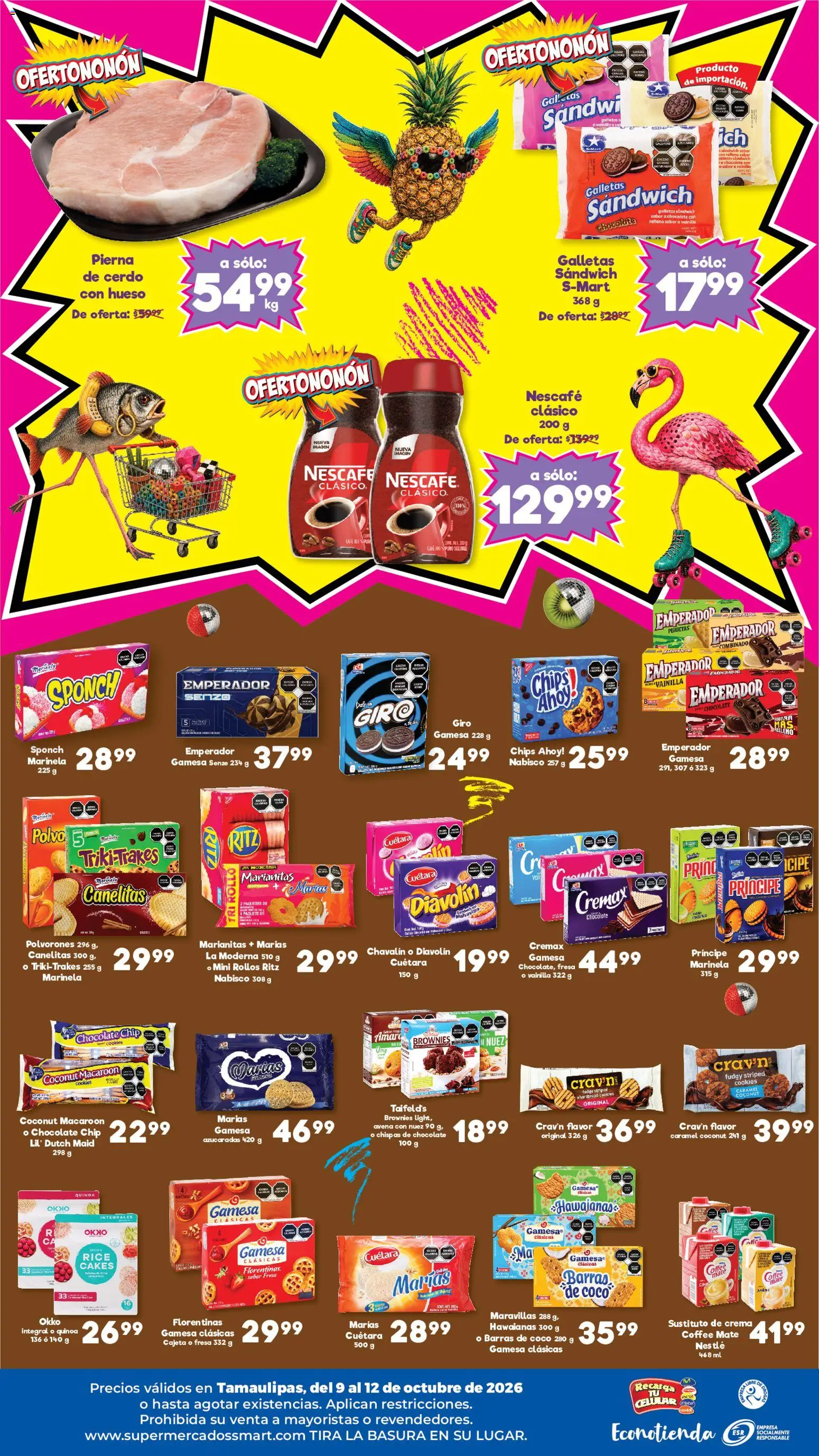 Nuevas ofertas de S-Mart válidas en toda la República Mexicana desde el 09/10/2026. ¡Encuentra las mejores ofertas en S-Mart folleto Ofertas de feria Matamoros, Nuevo Laredo, Reynosa! | Página: 2