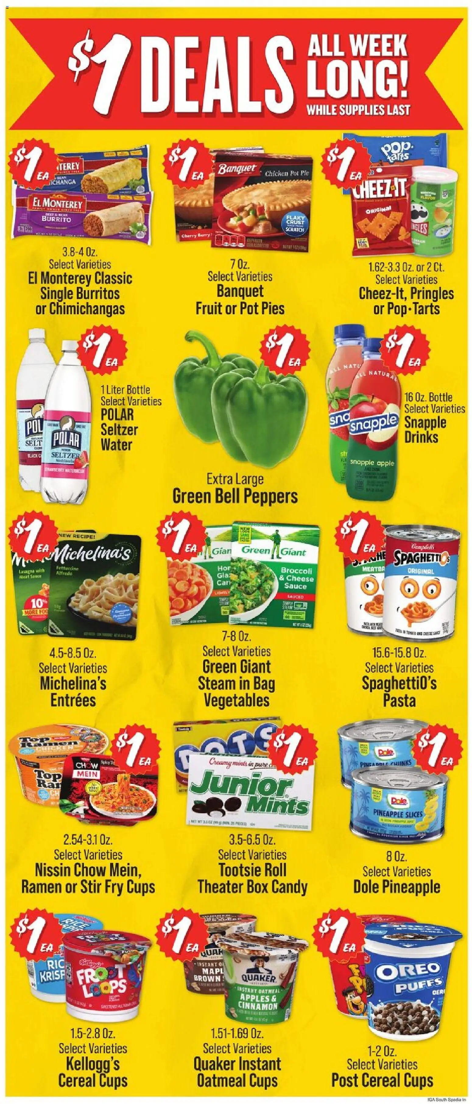 IGA Weekly Ad - valid from 08/19/2026 | Page: 3 | Products: Peppers, Candy, Oreo, Lasagna
