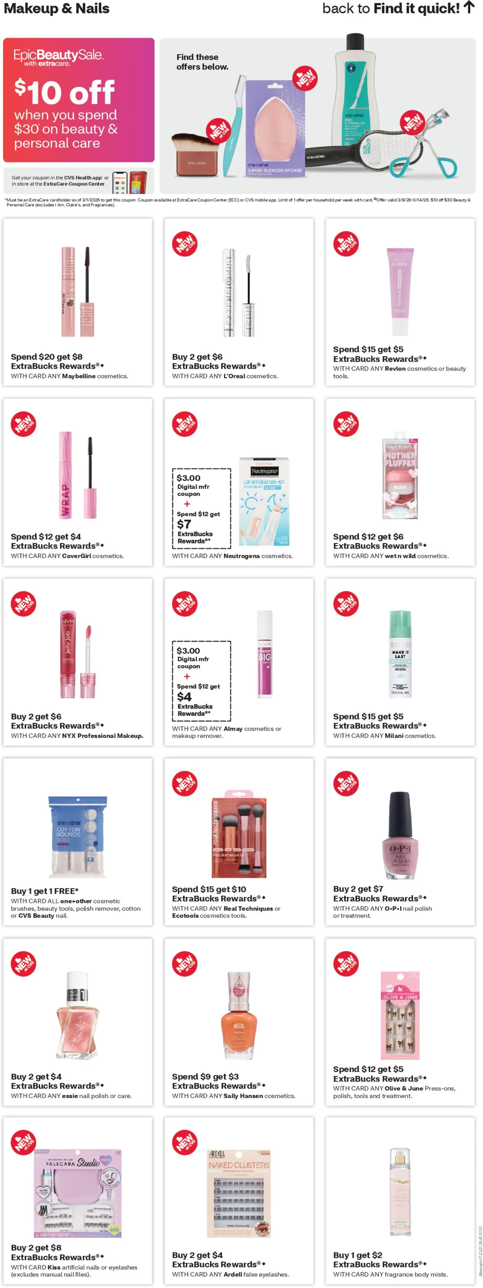 CVS Pharmacy Weekly Ad - WV - valid from 08.03.2026 | Page: 11 | Products: Fragrance, Blush, Nail polish, Blender