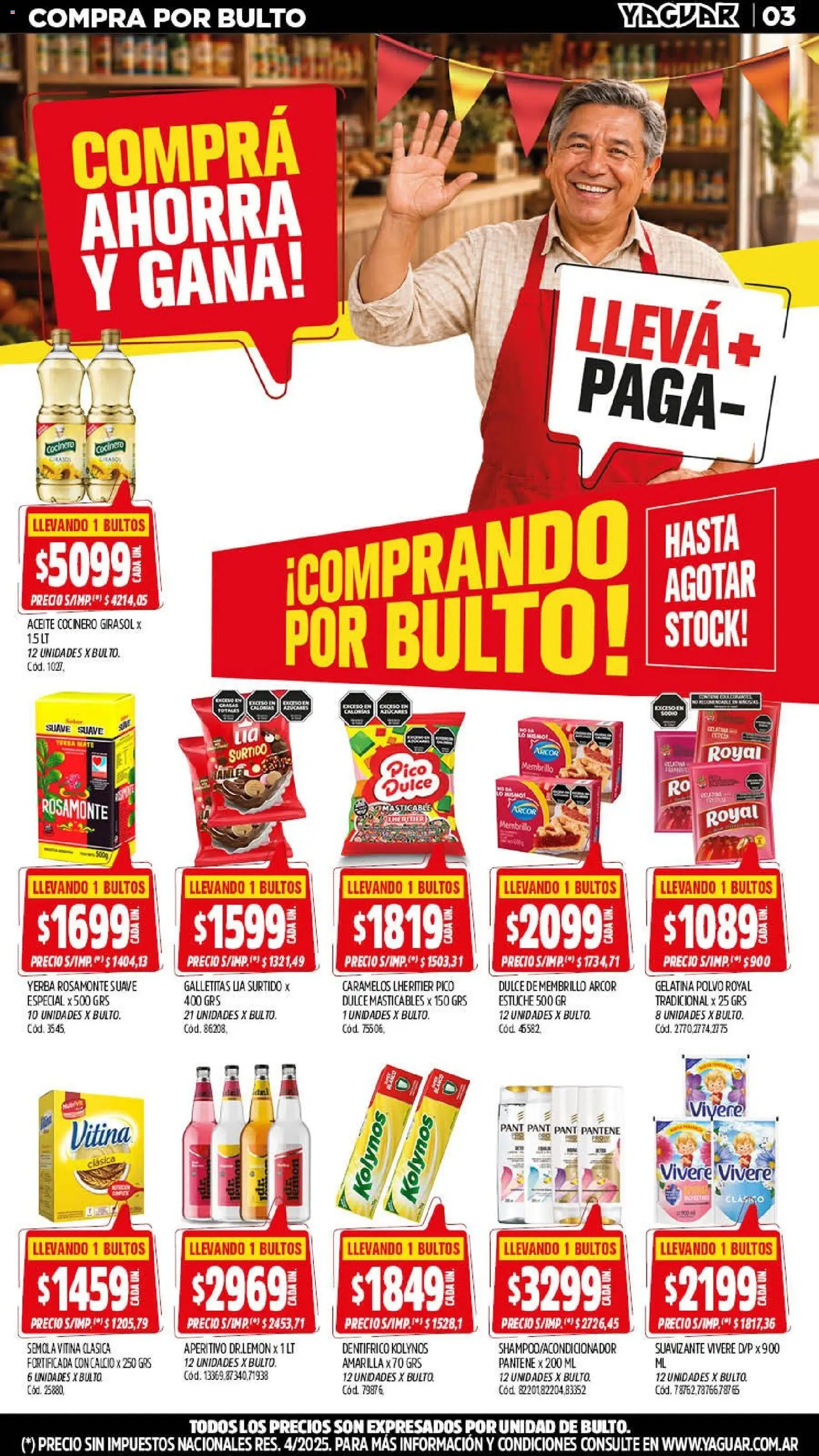Yaguar - Oferta Semanal Salta │ válido desde el 14/09/2026 | Página: 3 | Productos: Pico, Polvo, Dulce, Estuche