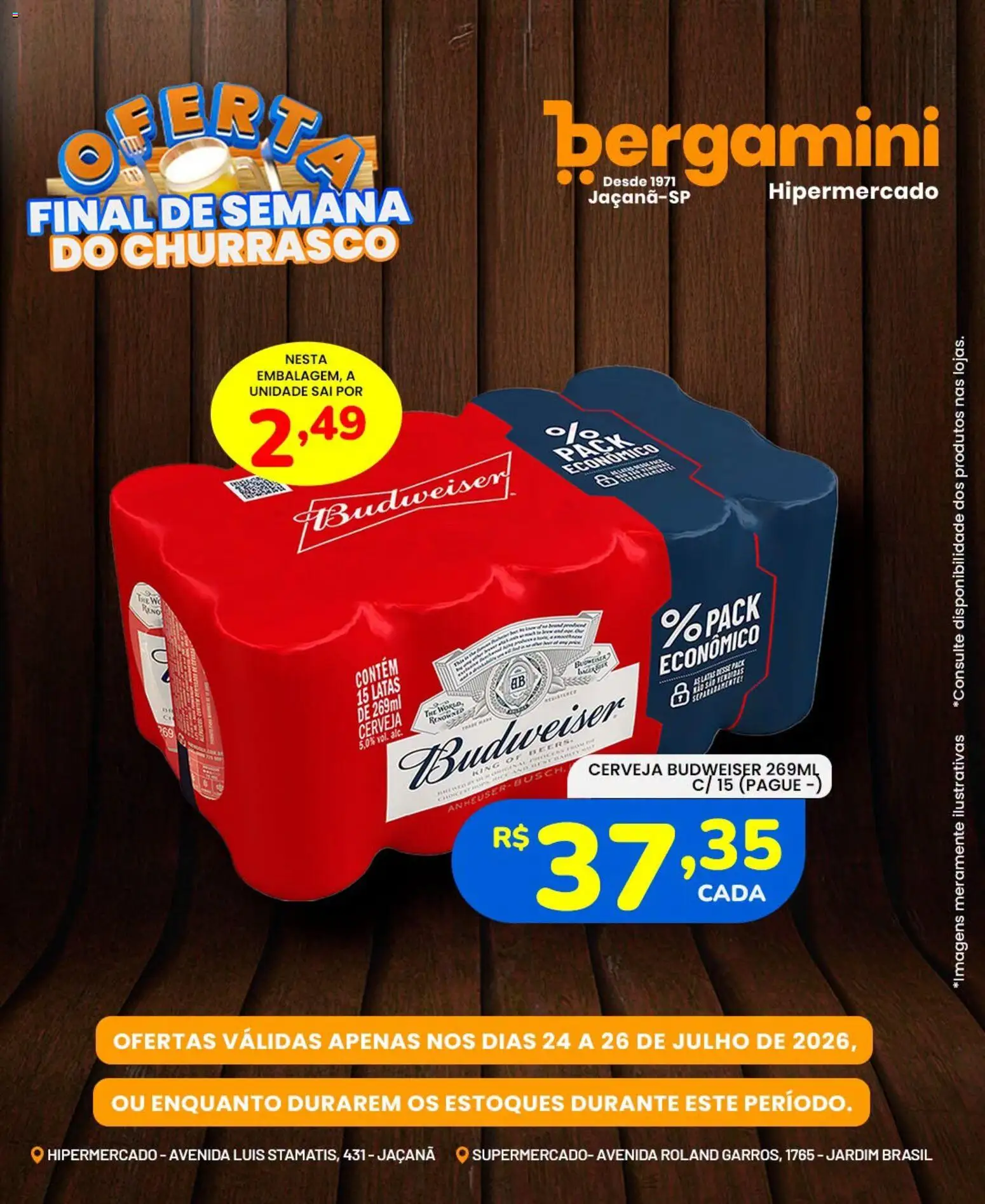 Supermercado Bergamini Folheto - válido de 24/07/2026 | Página: 10 | Produtos: Cerveja