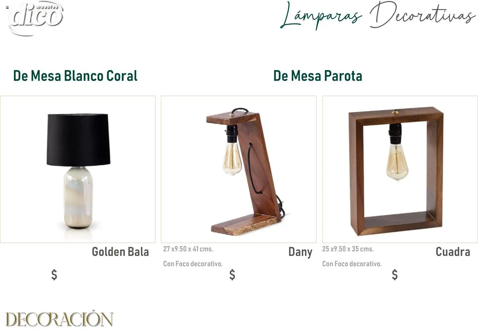 Nuevas ofertas de Muebles Dico válidas en toda la República Mexicana desde el 09/12/2025. ¡Encuentra las mejores ofertas en Muebles Dico catálogo Decoración! | Página: 46 | Productos: Decoración, Mesa, Foco