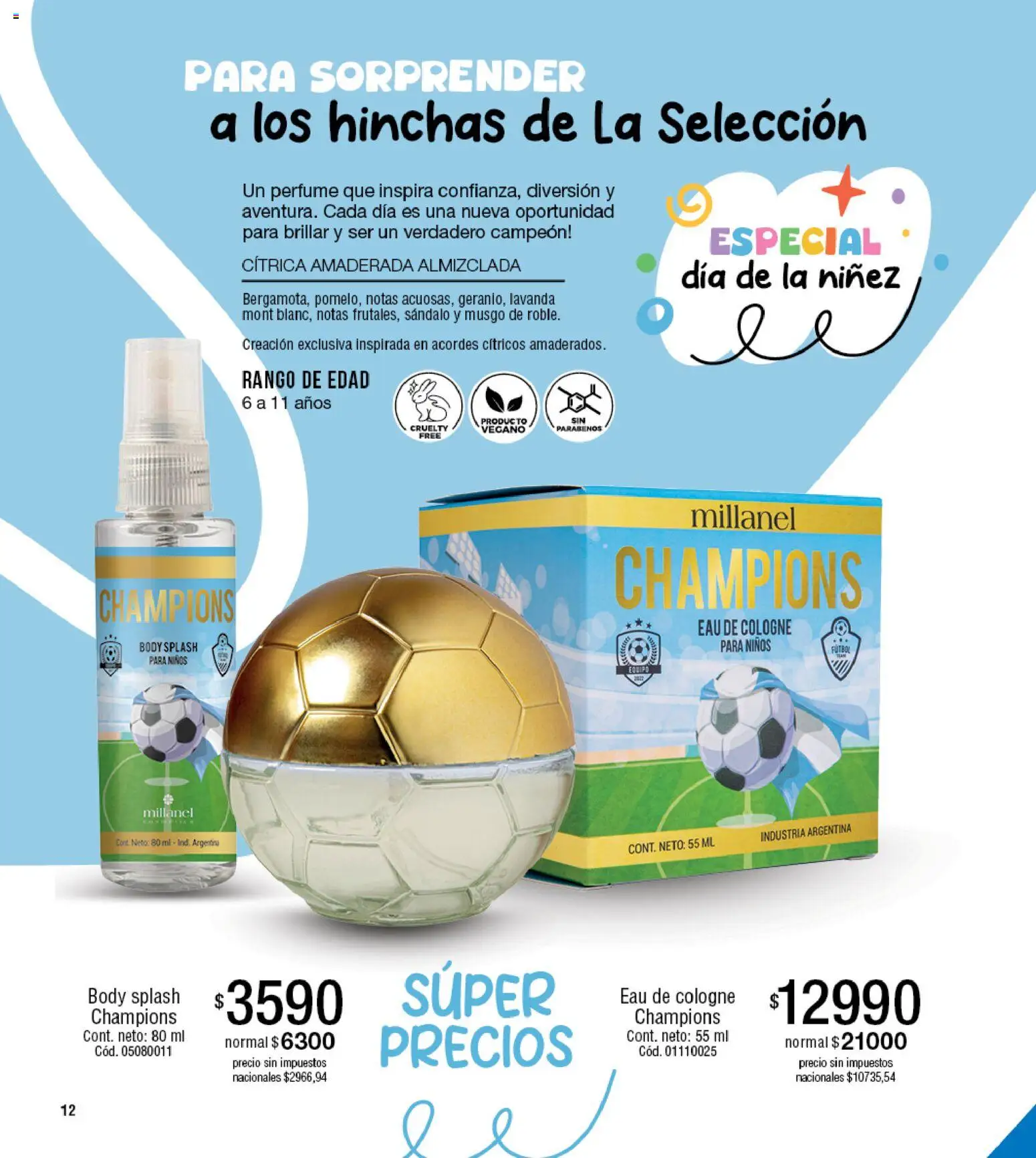 Millanel - Catálogo │ válido desde el 20/07/2026 | Página: 12 | Productos: Body, Cítricos, Perfume