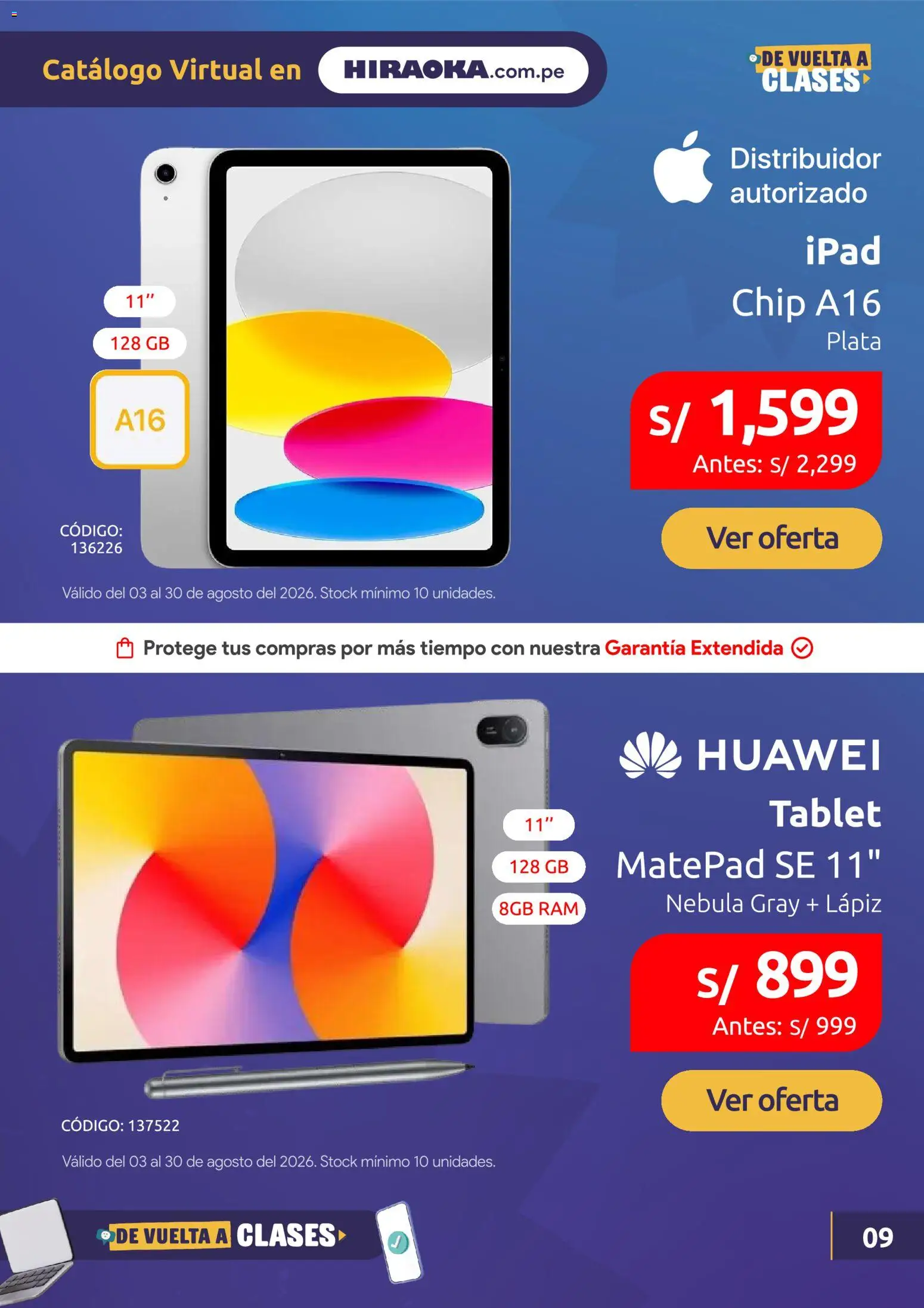Catálogo Hiraoka válido desde 03/08/2026 | Página: 10 | Productos: Tablet