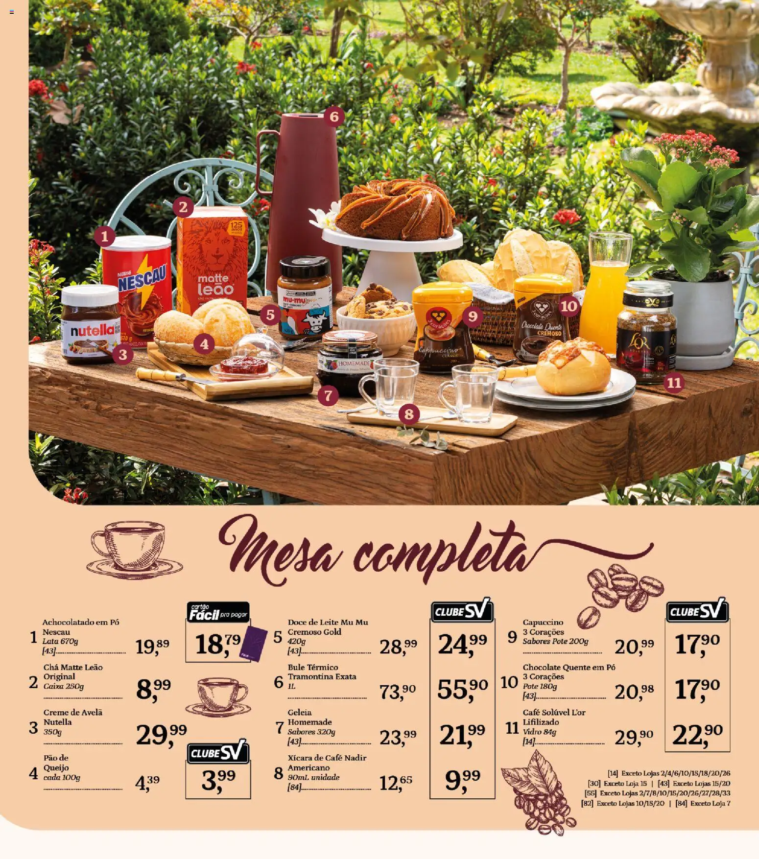 Supermercados São Vicente Folheto - válido de 01/07/2026 | Página: 17 | Produtos: Pó, Mesa, Pão, Doce de leite