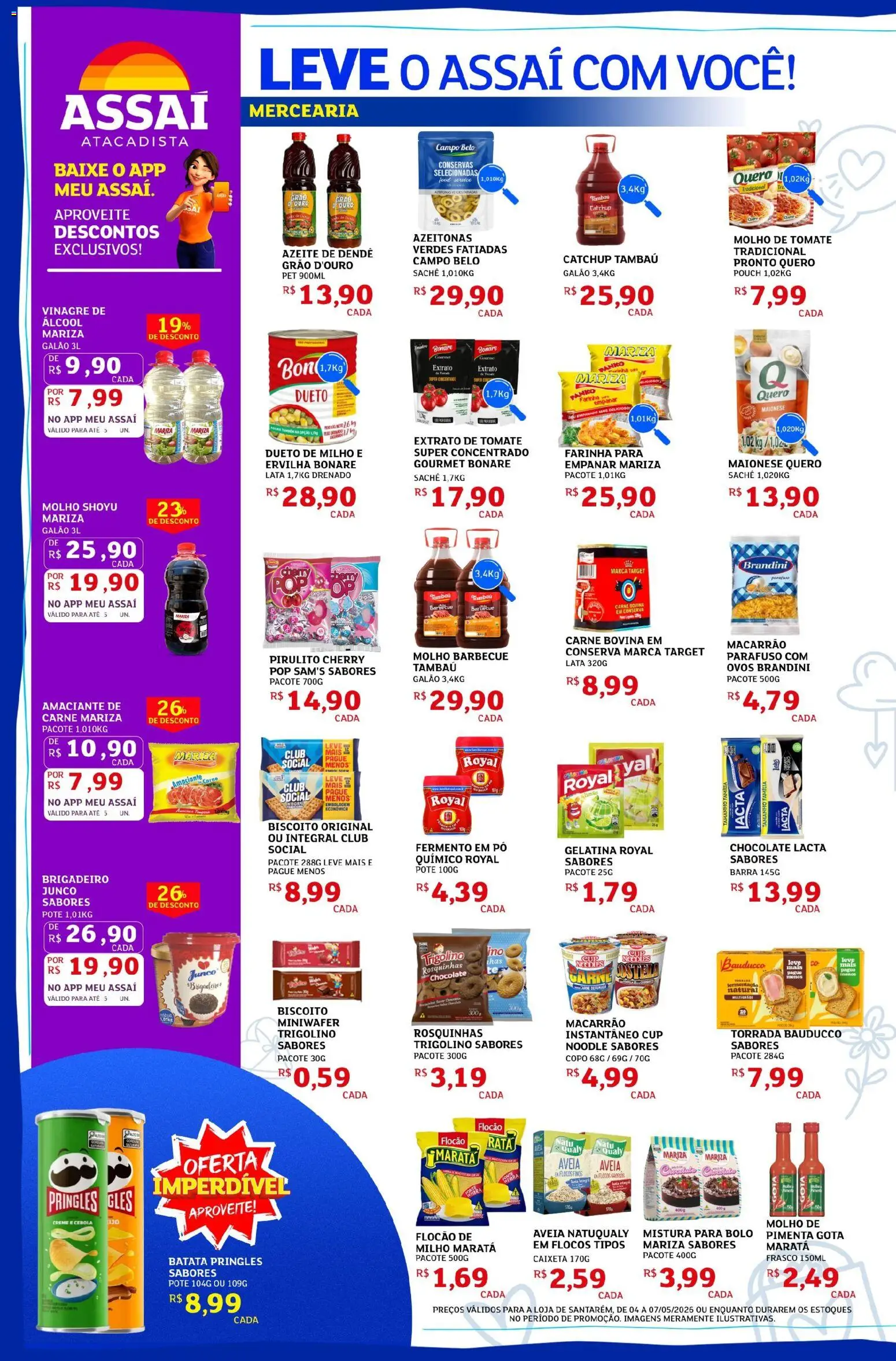 Assaí Atacadista Folheto - válido de 04.05.2026 | Página: 2 | Produtos: Cebola, Molho de tomate, Bolo, Creme