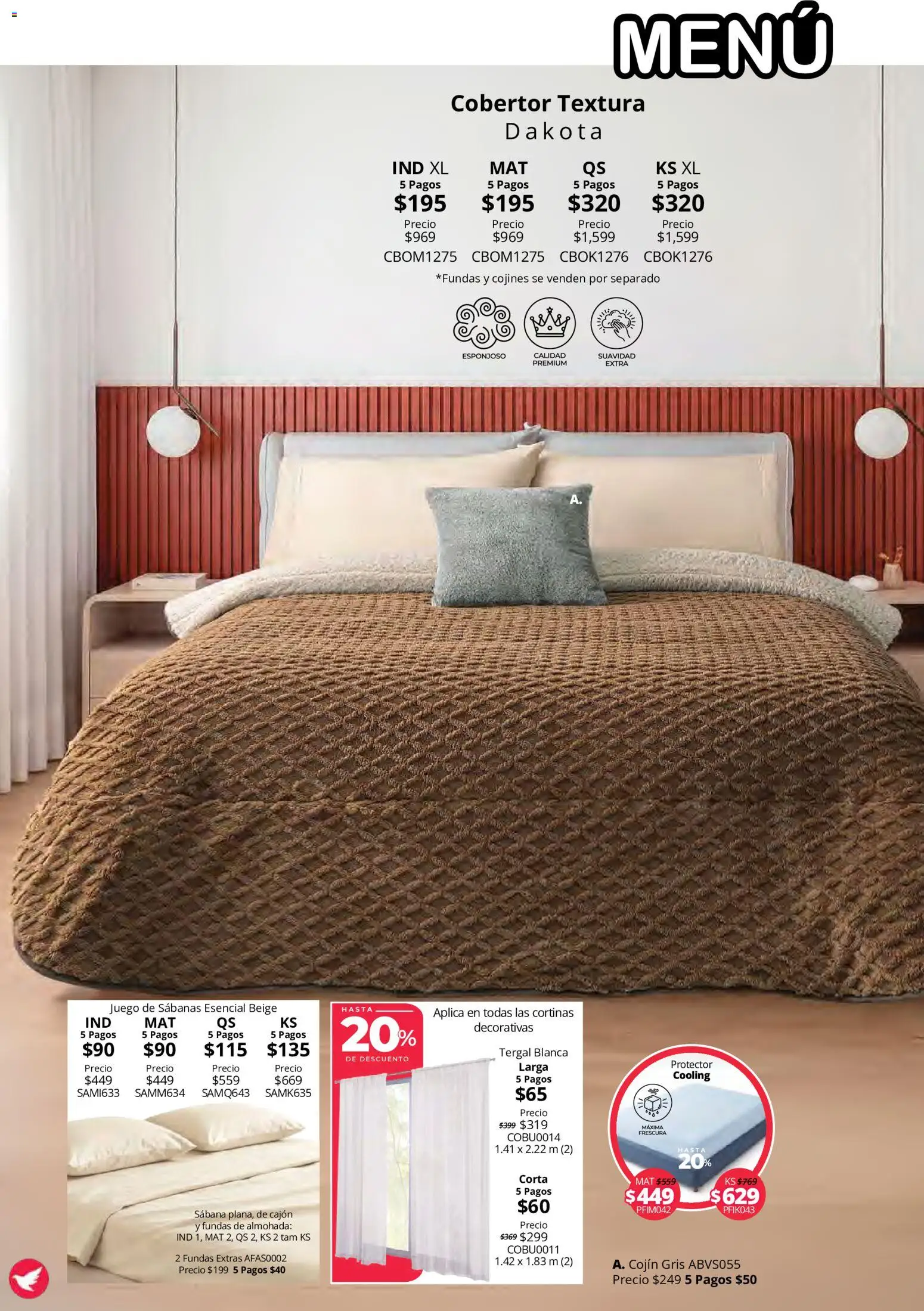 Nuevas ofertas de Colchas Concord válidas en toda la República Mexicana desde el 15/10/2026. ¡Encuentra las mejores ofertas en Colchas Concord catálogo Colección Cobertor Calor de Hogar! | Página: 62