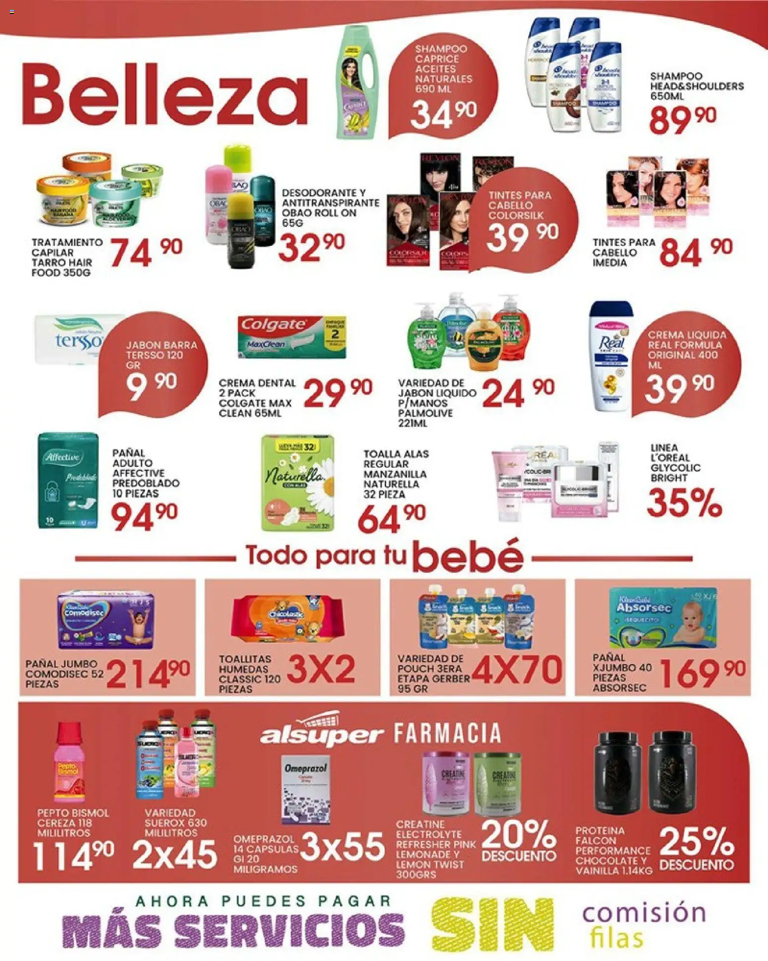 Nuevas ofertas de Alsuper válidas en toda la República Mexicana desde el 19.05.2026. ¡Encuentra las mejores ofertas en Alsuper folleto Saltillo! | Página: 4 | Productos: Jabón líquido, Crema, Toalla, Jabón