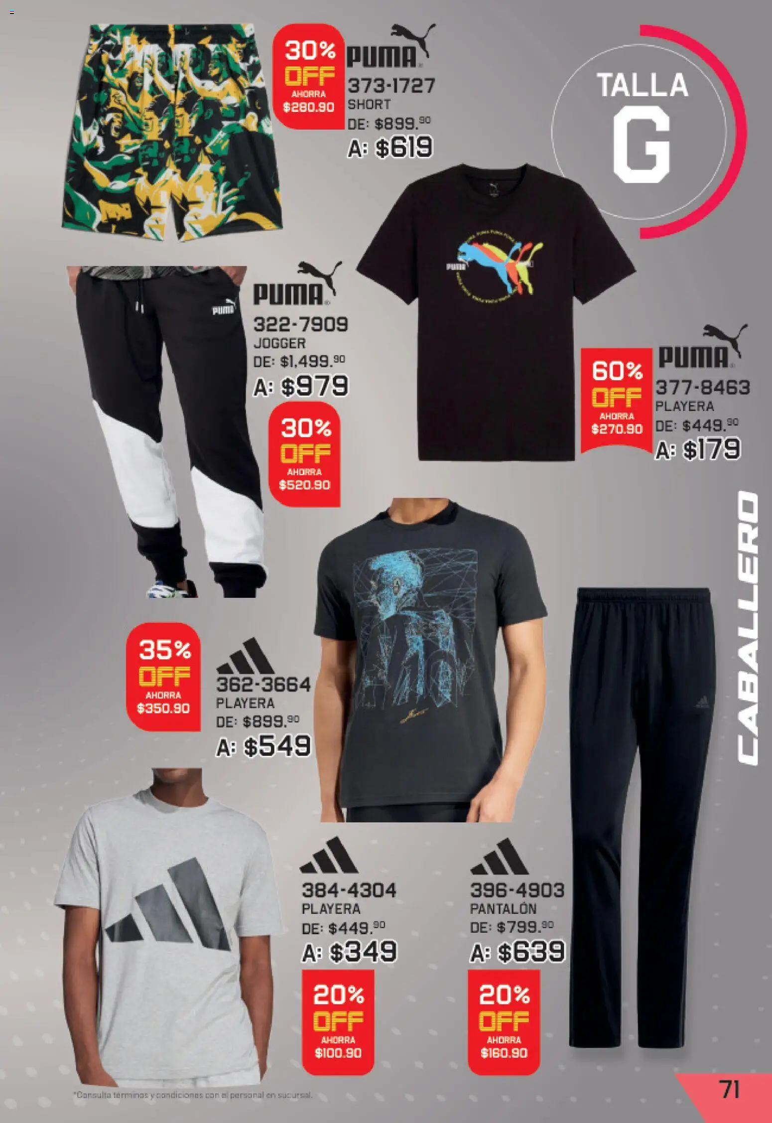 Nuevas ofertas de Andrea válidas en toda la República Mexicana desde el 27/09/2026. ¡Encuentra las mejores ofertas en Andrea catálogo Lo mejor de marcas! | Página: 71 | Productos: Playera, Short