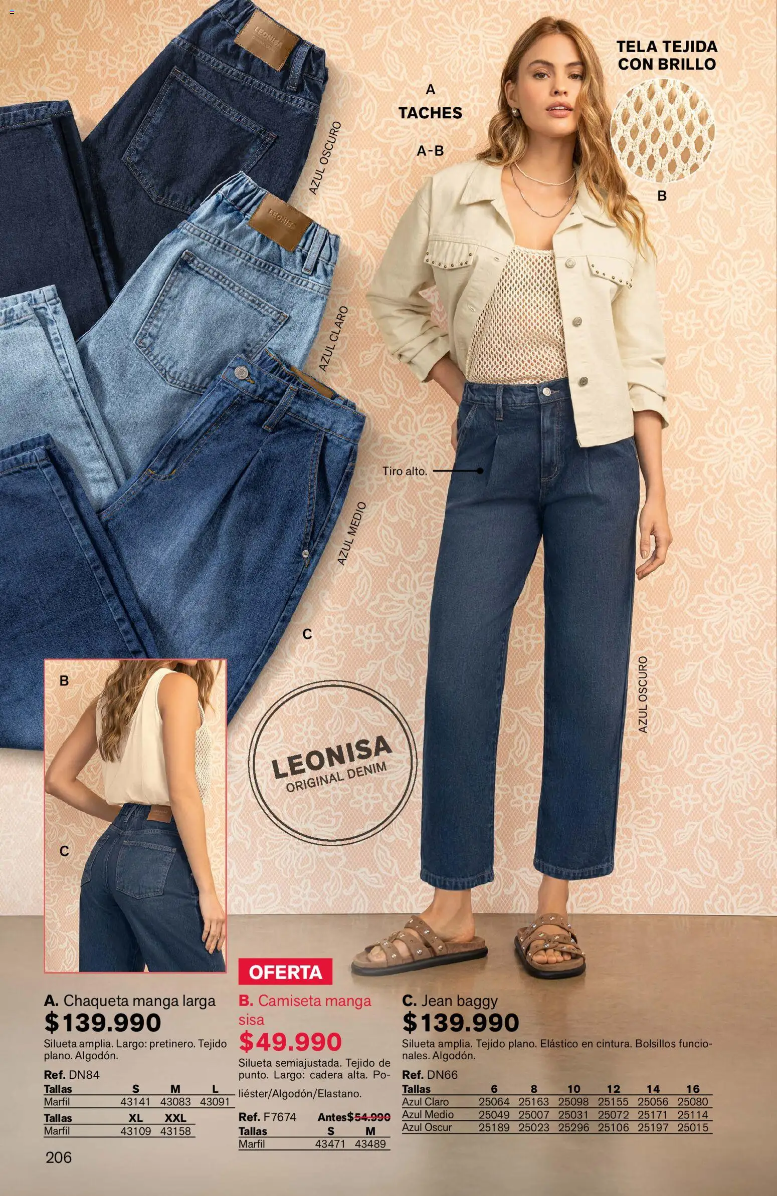 Leonisa revista - valida desde el 24/08/2026 | Página: 206 | Productos: Bolsillos, Brillo, Camiseta, Chaqueta