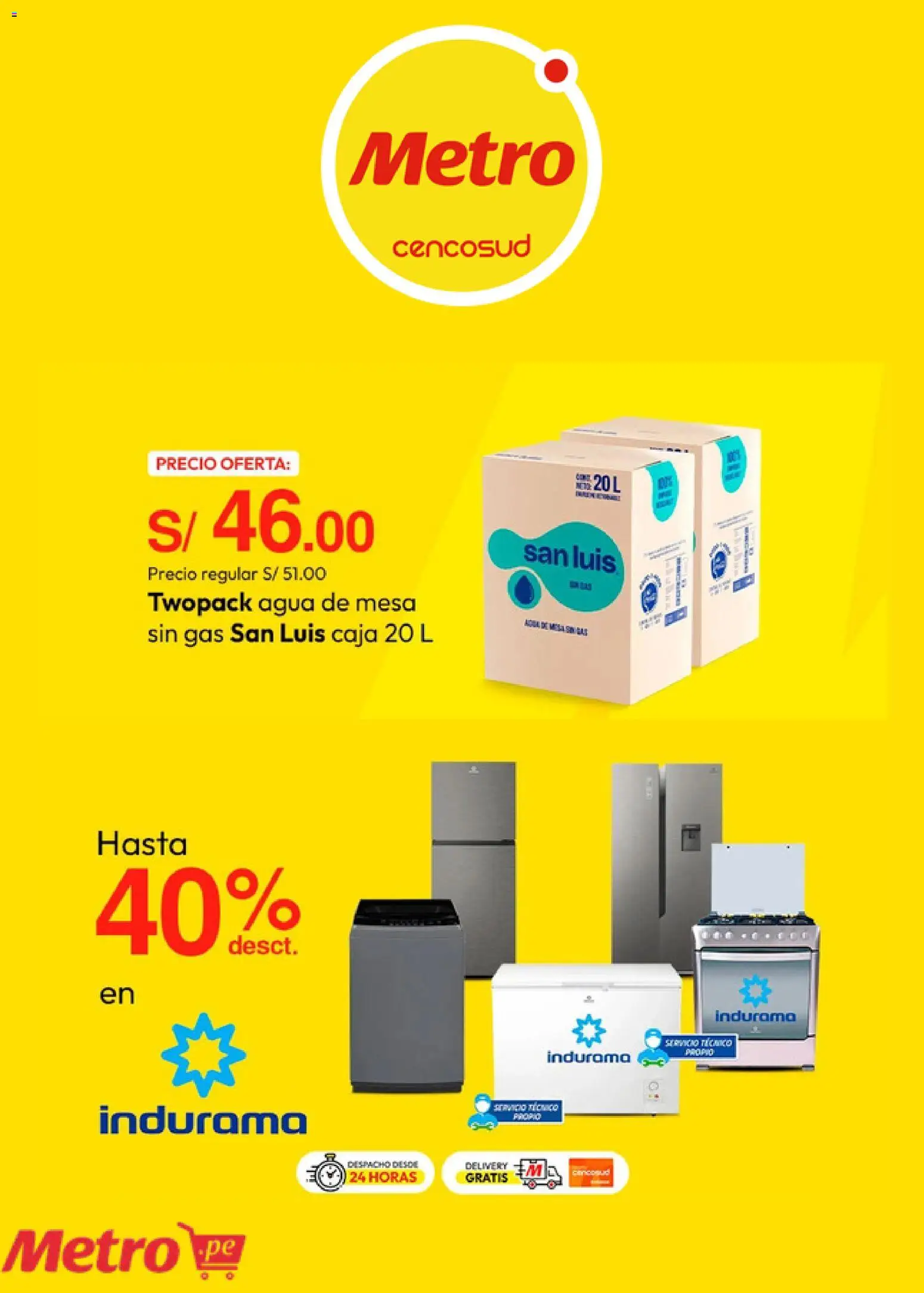 Catálogo Metro válido desde 22/06/2026 | Página: 6 | Productos: Mesa, Caja