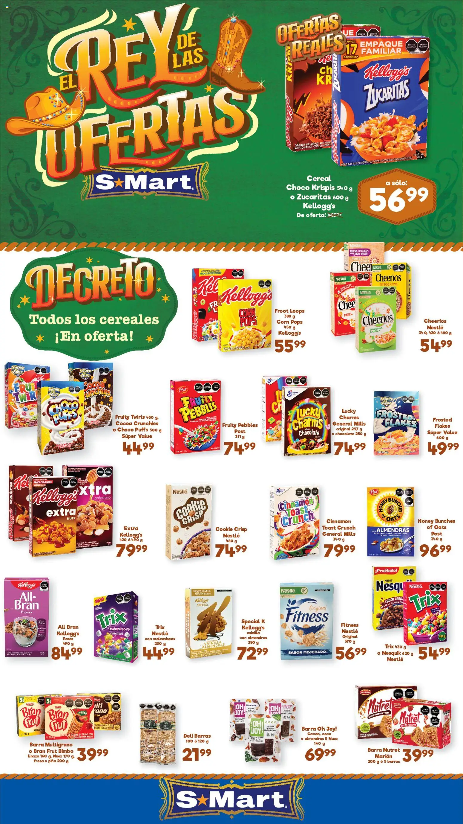 Nuevas ofertas de S-Mart válidas en toda la República Mexicana desde el 21/07/2026. ¡Encuentra las mejores ofertas en S-Mart folleto Ofertas de feria Nuevo Laredo! | Página: 1 | Productos: Harina, Manzana, Piña, Cereales