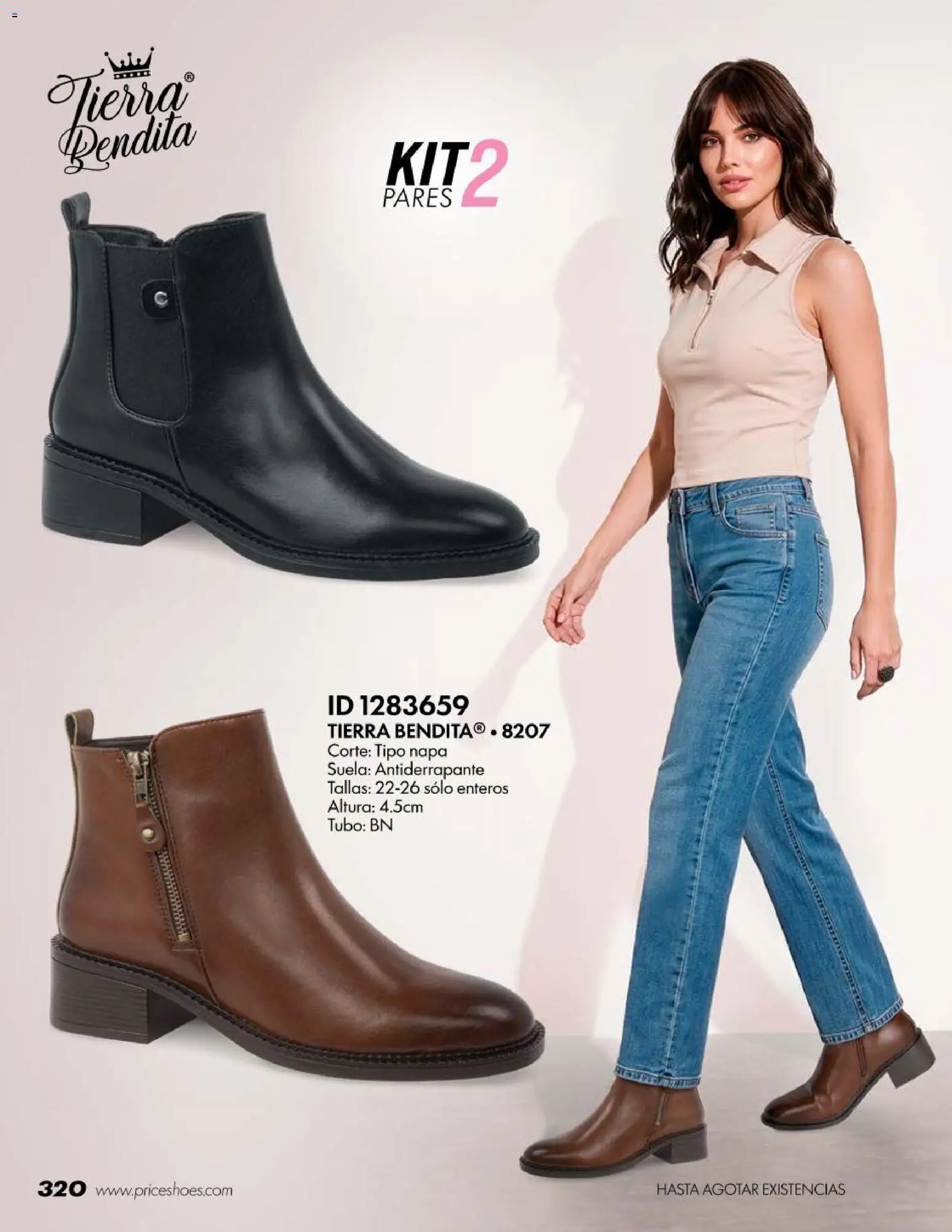 Nuevas ofertas de Price Shoes válidas en toda la República Mexicana desde el 18/07/2026. ¡Encuentra las mejores ofertas en Price Shoes catálogo Botas! | Página: 320