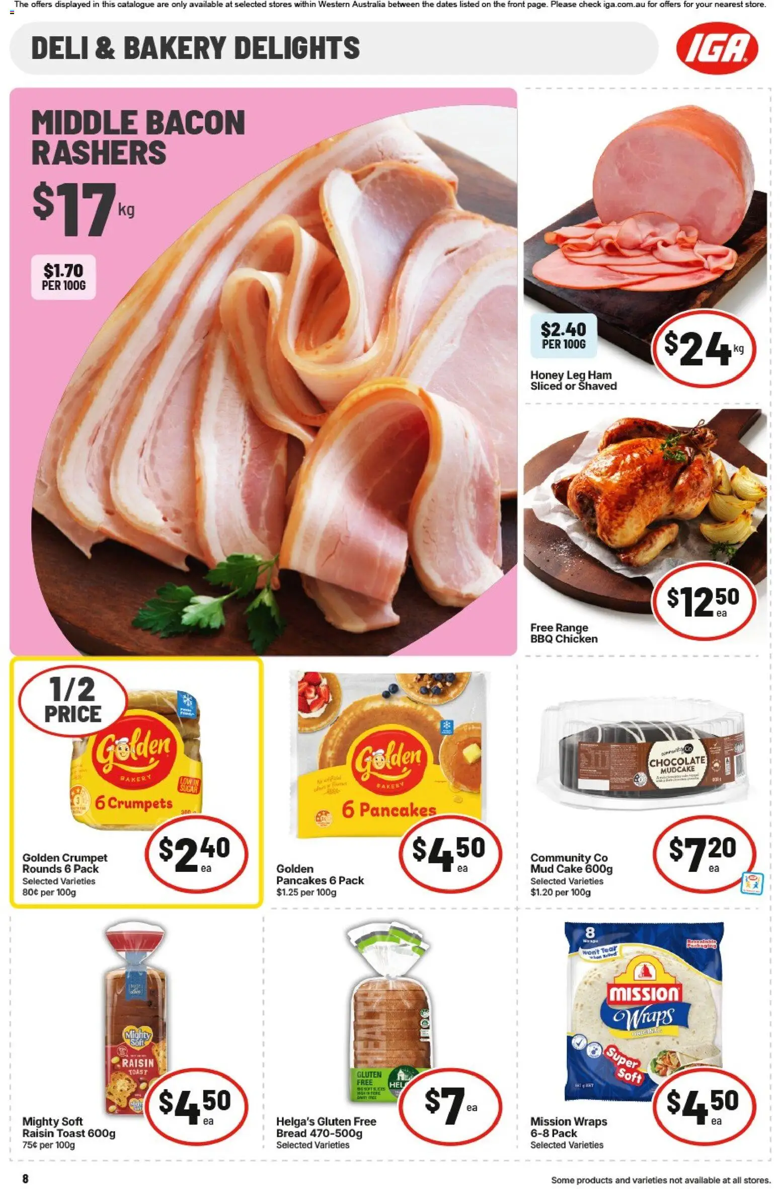 IGA catalogue - valid from 06.05.2026 | Page: 9 | Products: Bread, Honey, Chicken, Bakery