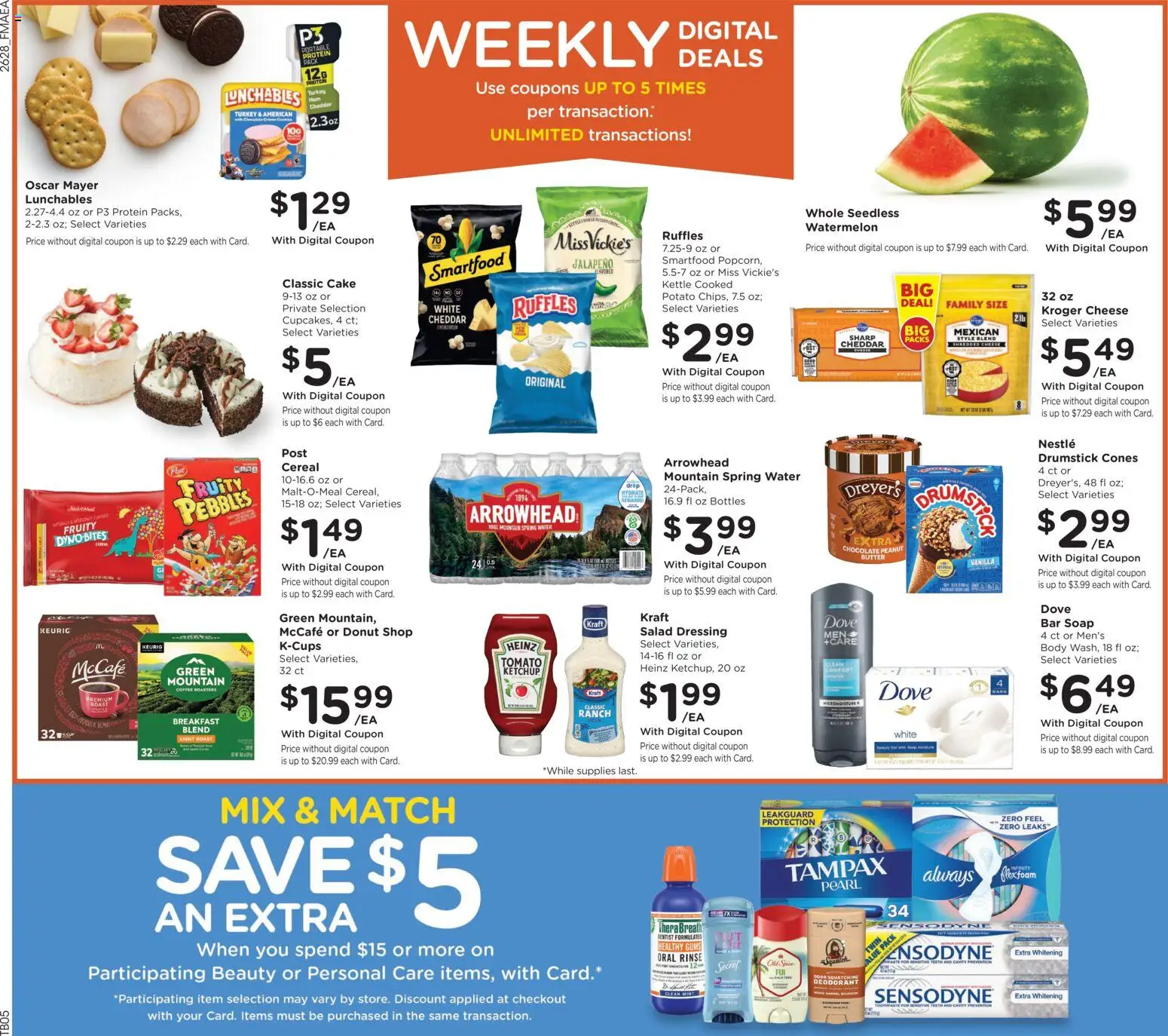 Fred Meyer Weekly Ad - valid from 08/12/2026 | Page: 3 | Products: Cheese, Coffee, Water, Kettle