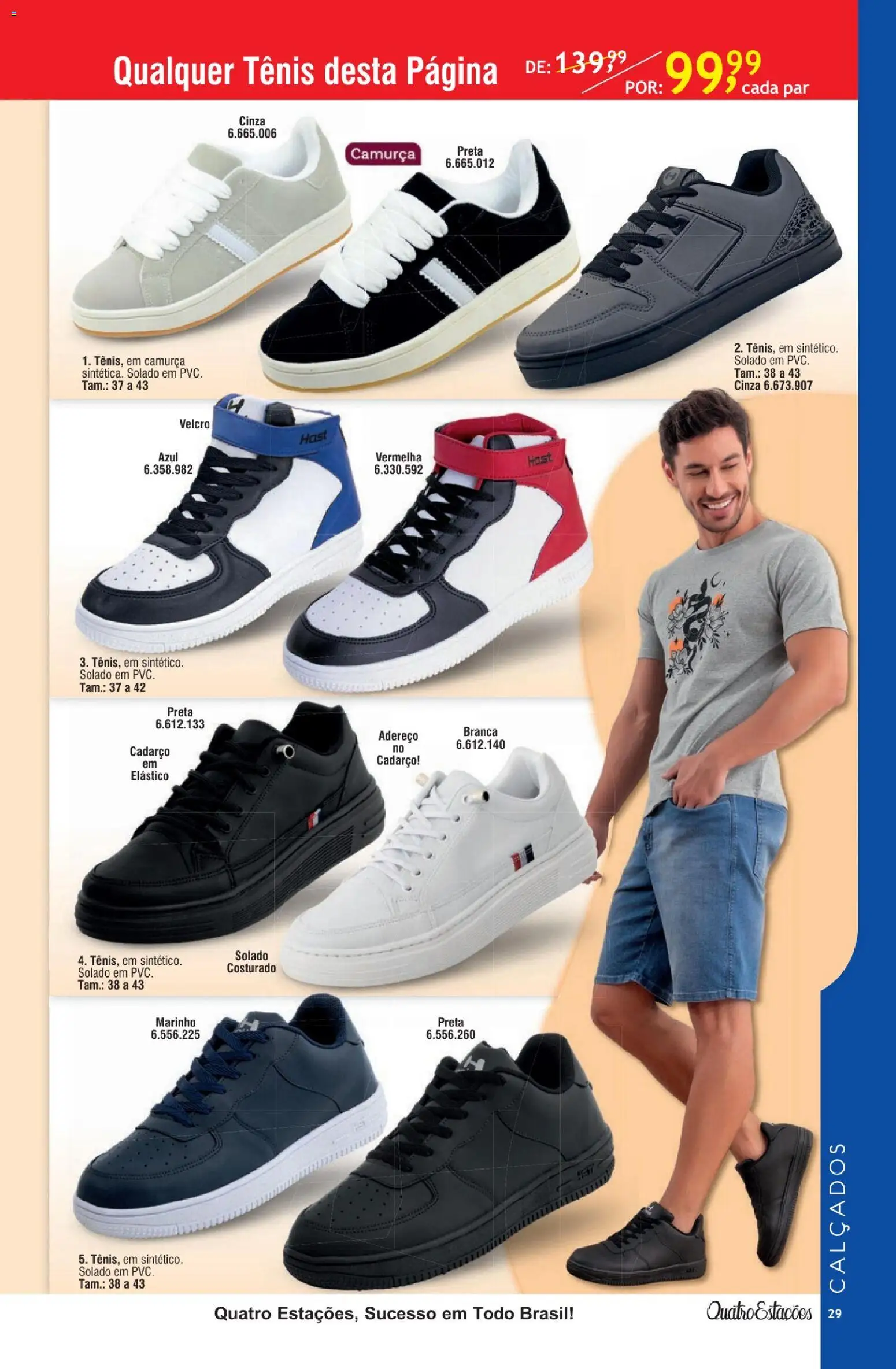 Quatro Estações Folheto - válido de 01.05.2026 | Página: 25 | Produtos: Tênis