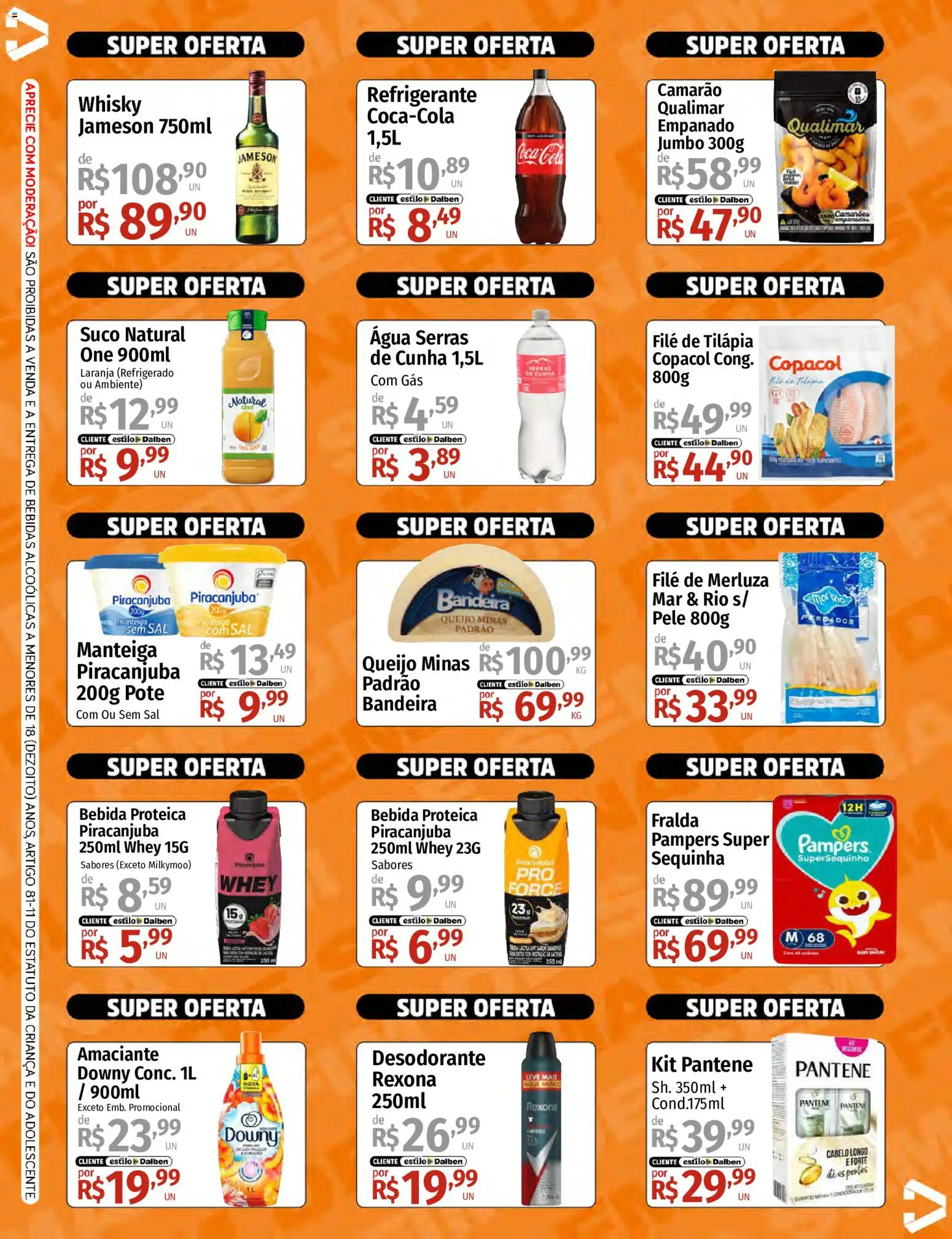 Supermercado Dalben Folheto - válido de 26/06/2026 | Página: 2 | Produtos: Pampers, Amaciante downy, Desodorante, Tilápia