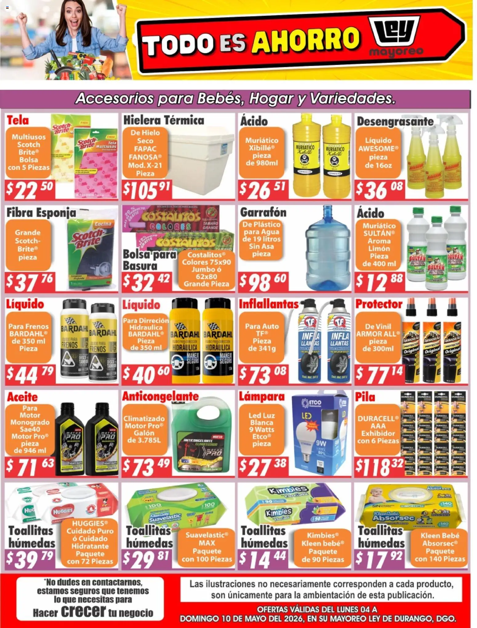 Nuevas ofertas de Casa Ley válidas en toda la República Mexicana desde el 04.05.2026. ¡Encuentra las mejores ofertas en Casa Ley folleto Durango! | Página: 1