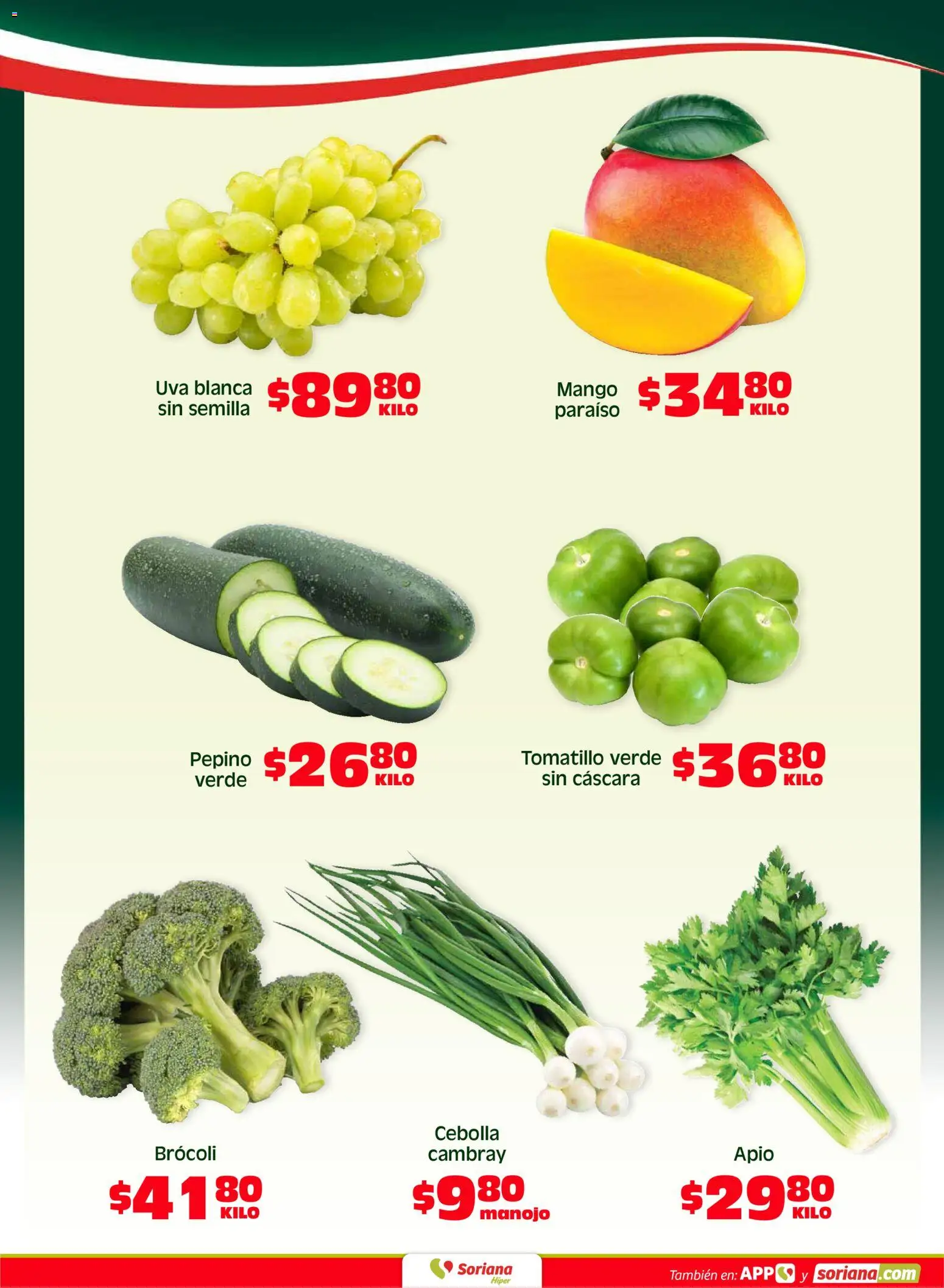 Nuevas ofertas de Soriana válidas en toda la República Mexicana desde el 08.05.2026. ¡Encuentra las mejores ofertas en Soriana Fin de Semana Híper: Juárez! | Página: 2 | Productos: Cebolla, Brocoli, Apio, Mango