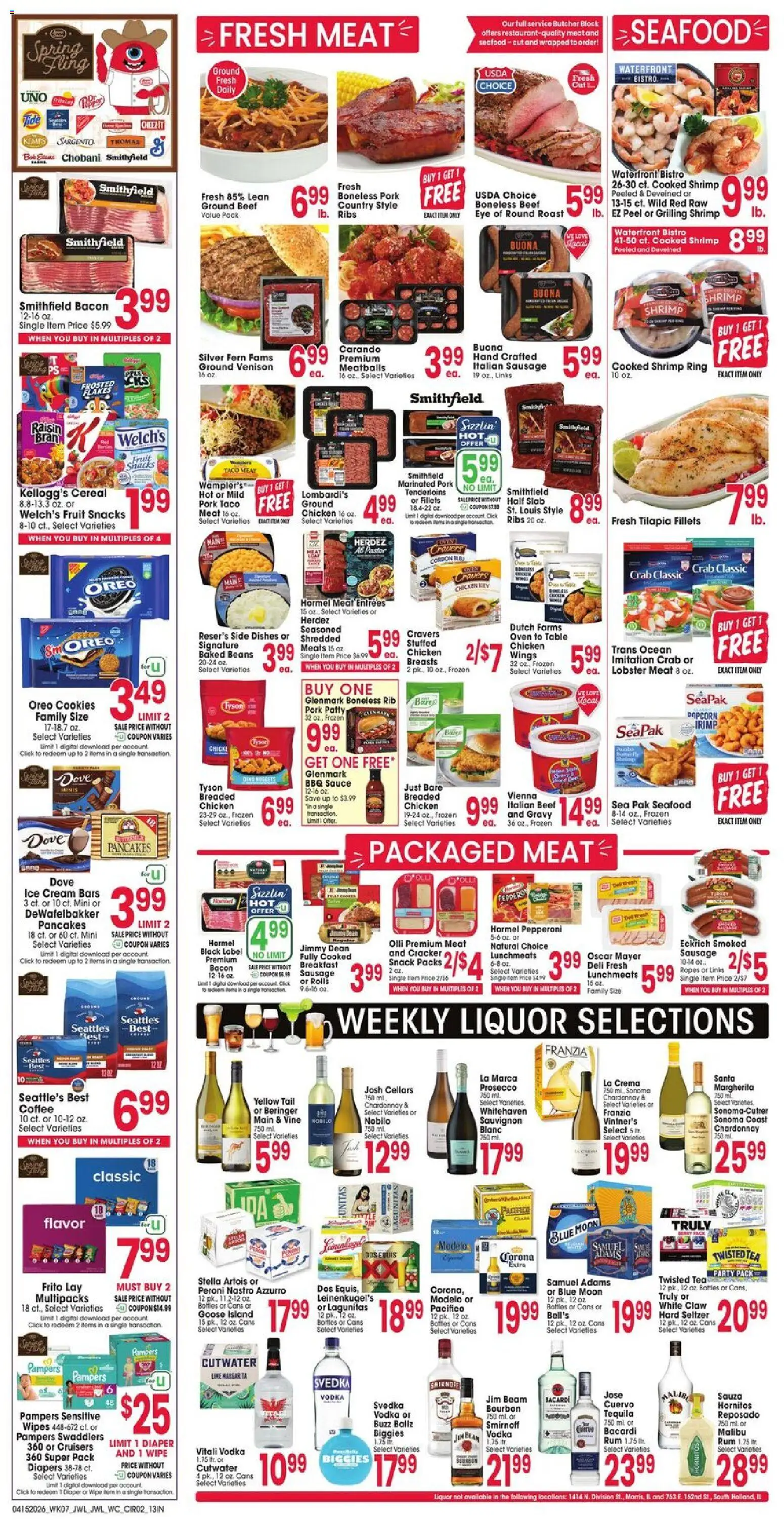 Jewel Osco Weekly Ad - IN - valid from 15.04.2026 | Page: 2 | Products: Ring, Bourbon, Vodka, Lime