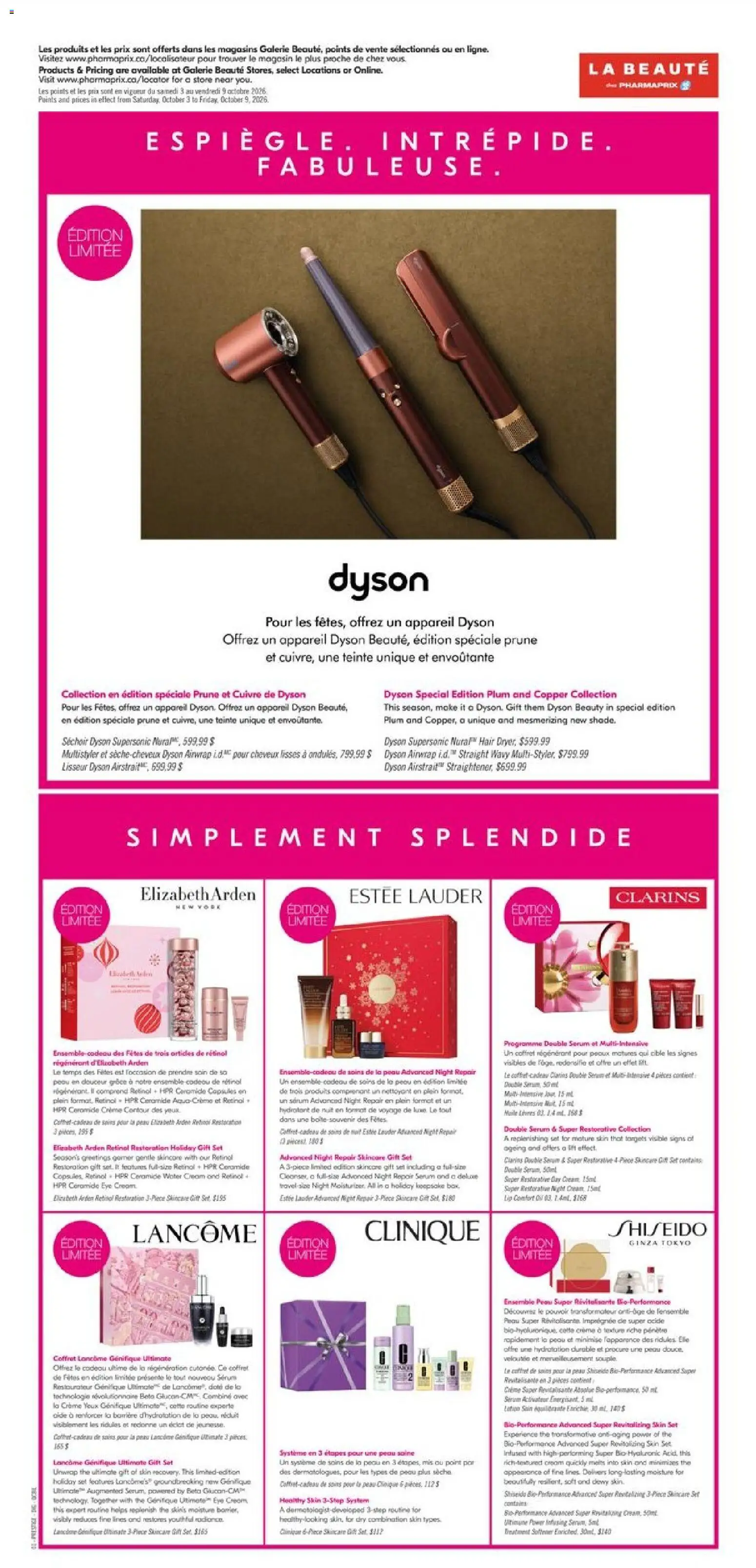 Pharmaprix flyer valid from Oct 3, 2026 | Page: 14 | Products: Cream, Water, Capsules