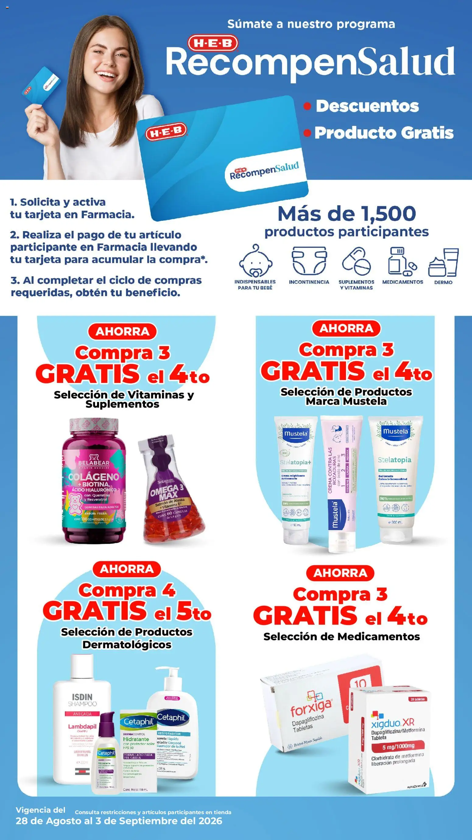 Nuevas ofertas de H-E-B válidas en toda la República Mexicana desde el 28/08/2026. ¡Encuentra las mejores ofertas en H-E-B folleto! | Página: 24 | Productos: Crema, Shampoo, Champú, Protector solar
