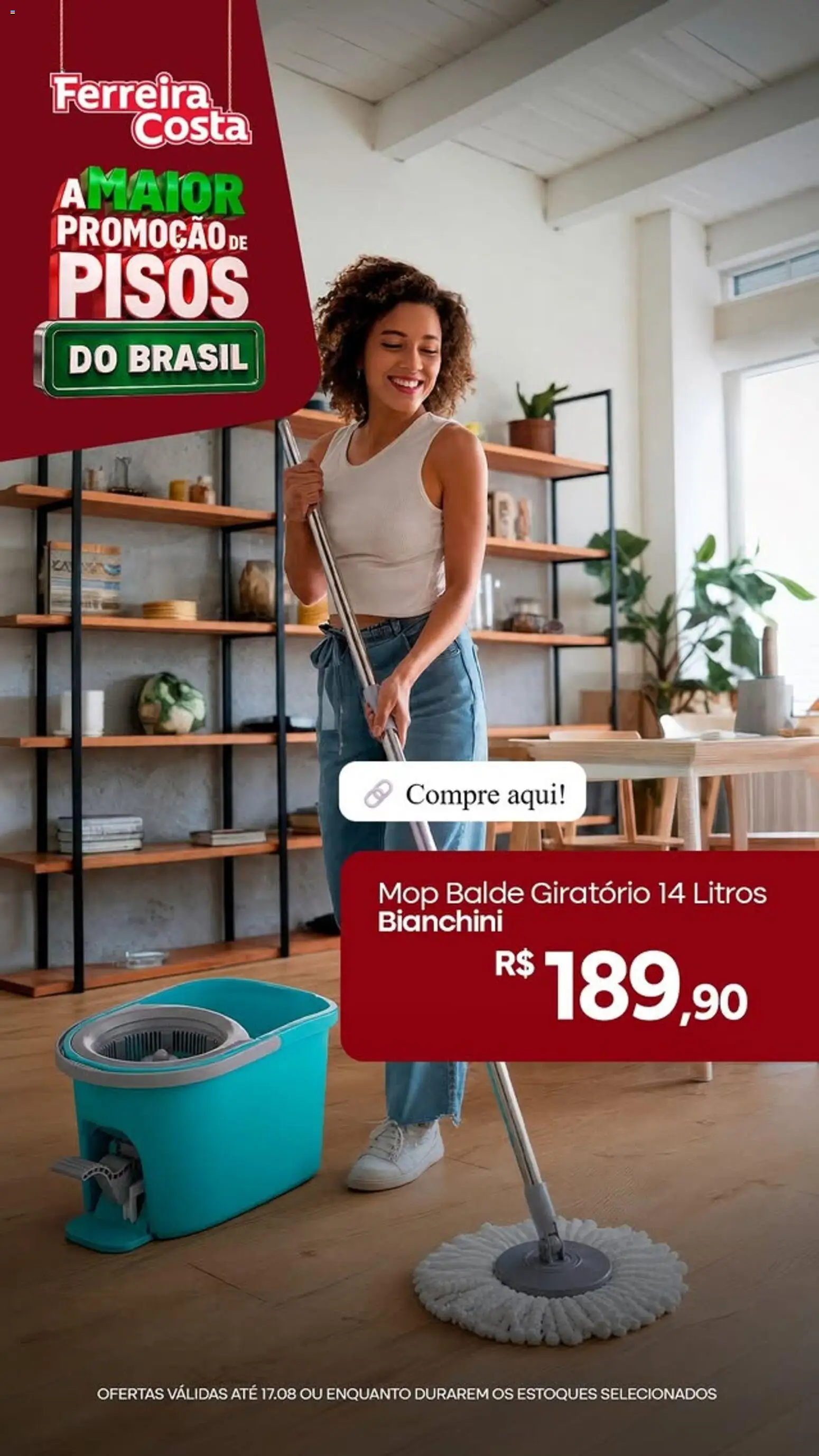 Ferreira Costa Folheto - válido de 04/08/2026 | Página: 5 | Produtos: Mop, Balde