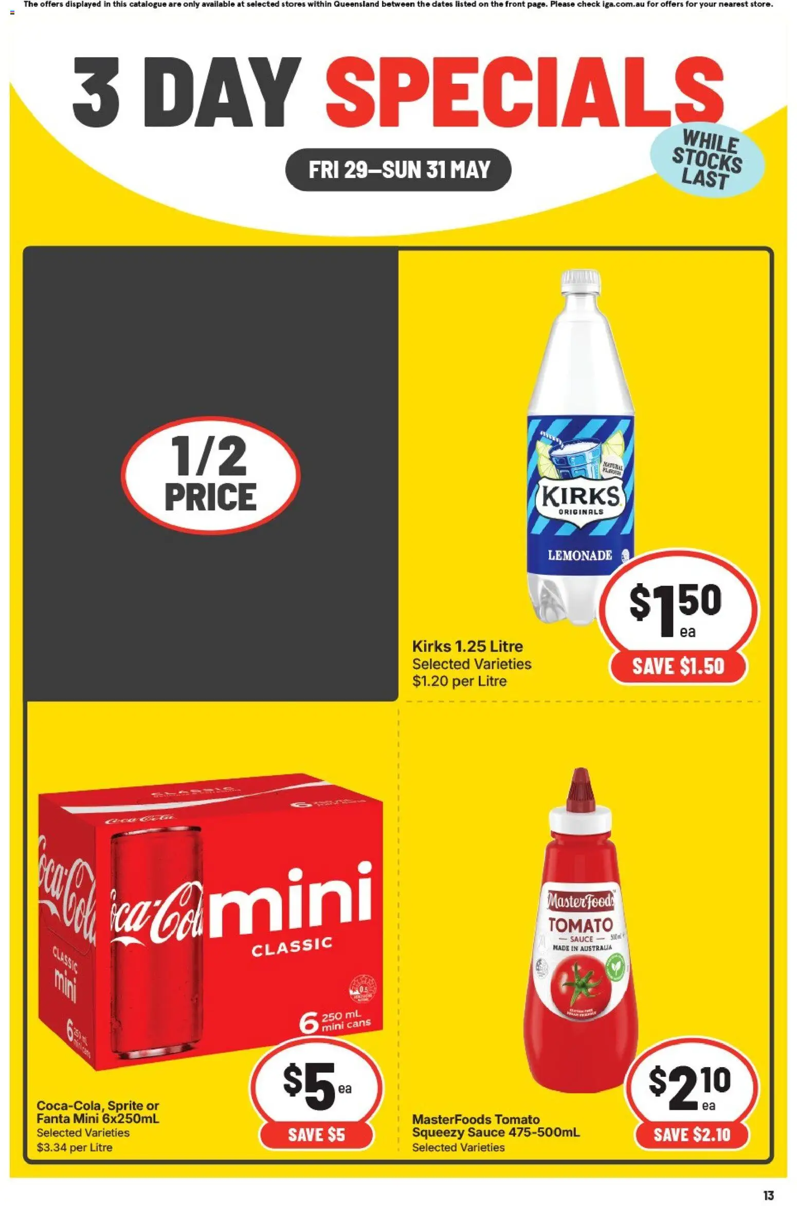 IGA catalogue - valid from 29.05.2026 | Page: 3 | Products: Sauce