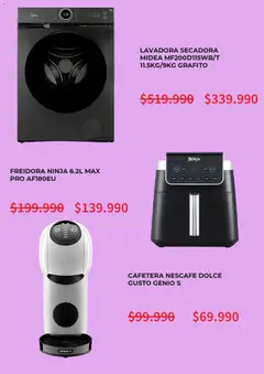 Ripley Cyber Monday válido desde el 05.10.2026 | Página: 4 | Productos: Lavadora, Secadora, Cafetera, Freidora