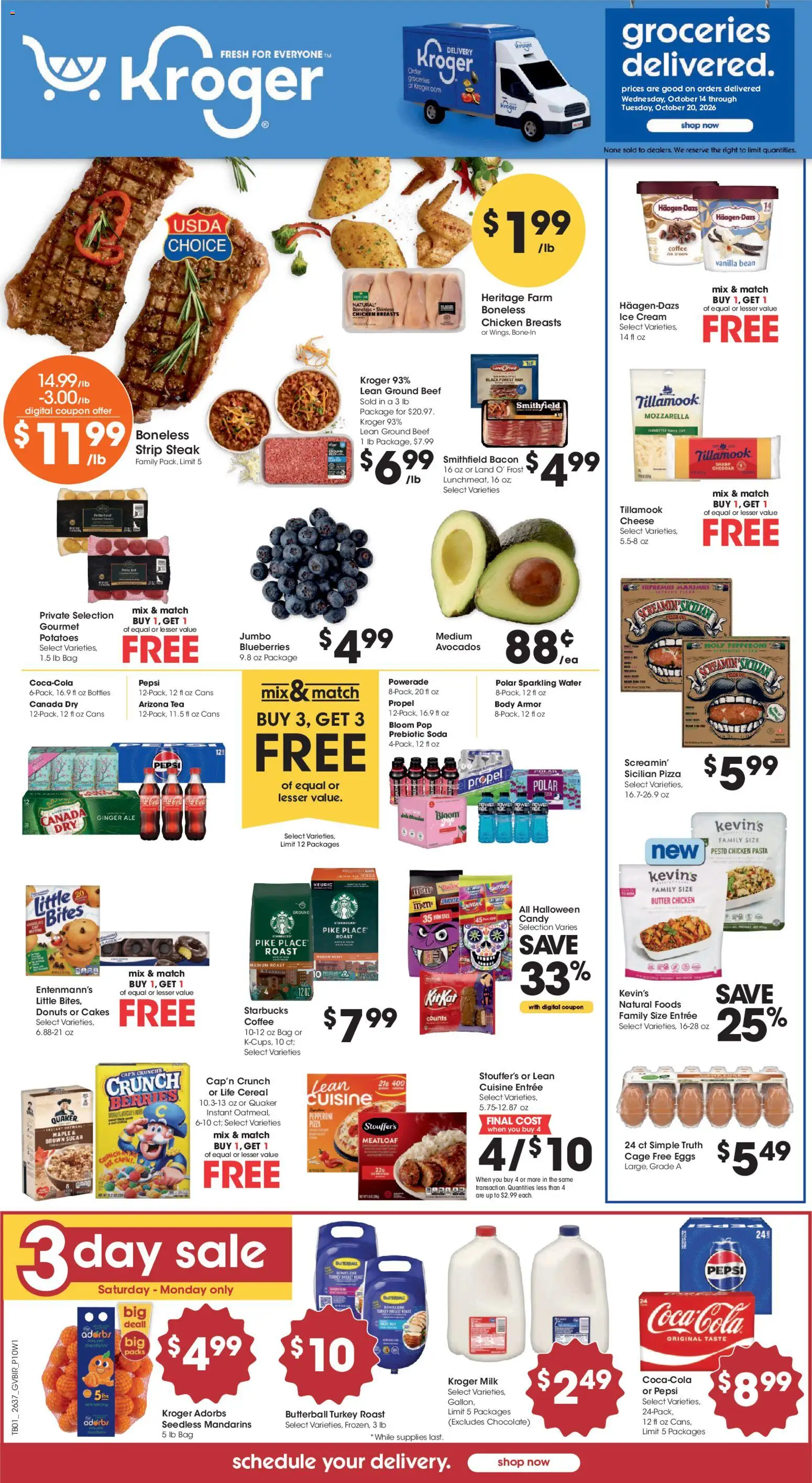 Kroger Wednesday, October 14 Top Hampers