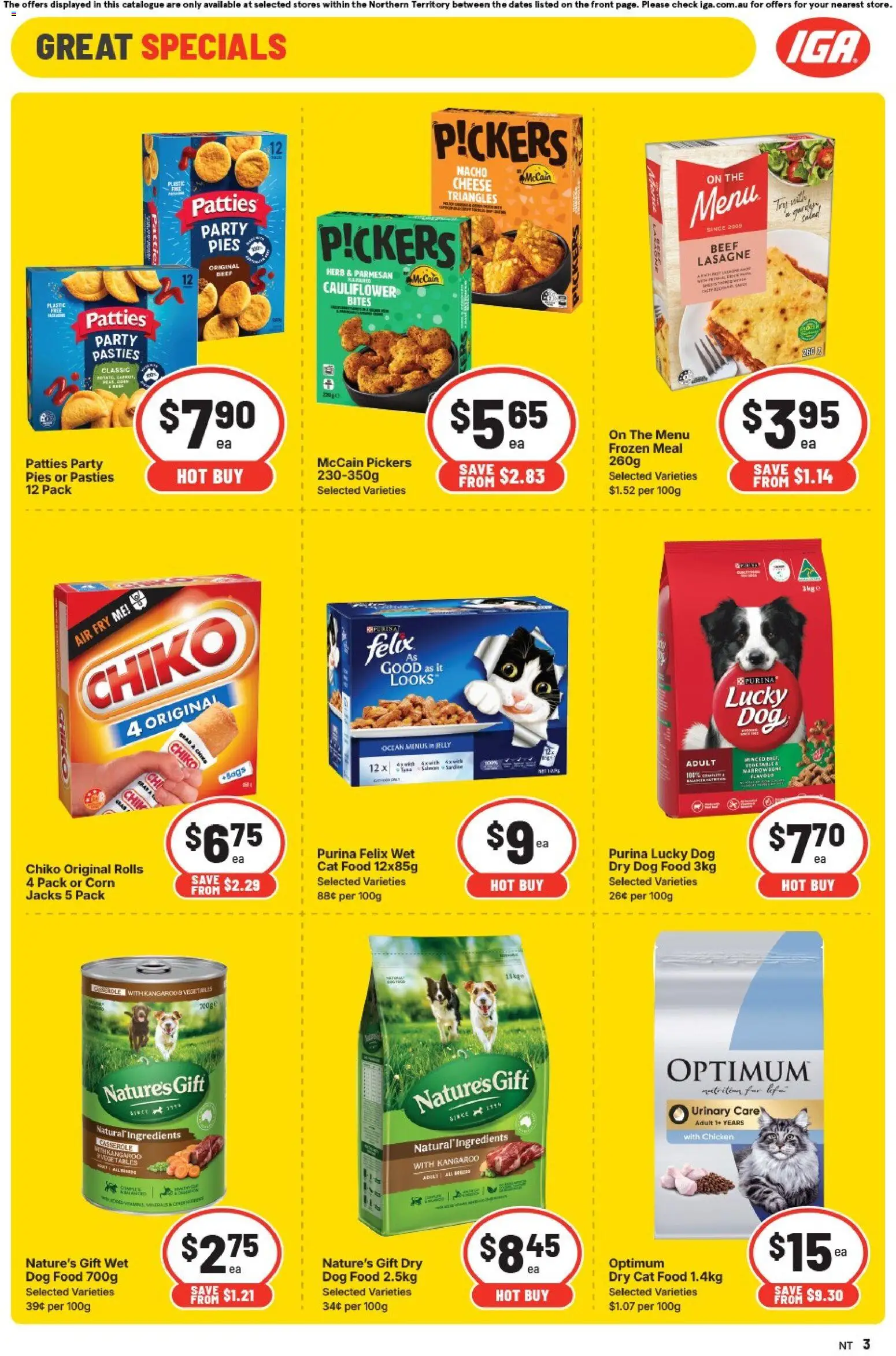 IGA catalogue - valid from 20.05.2026 | Page: 4 | Products: Herb, Cheese, Chicken, Pies