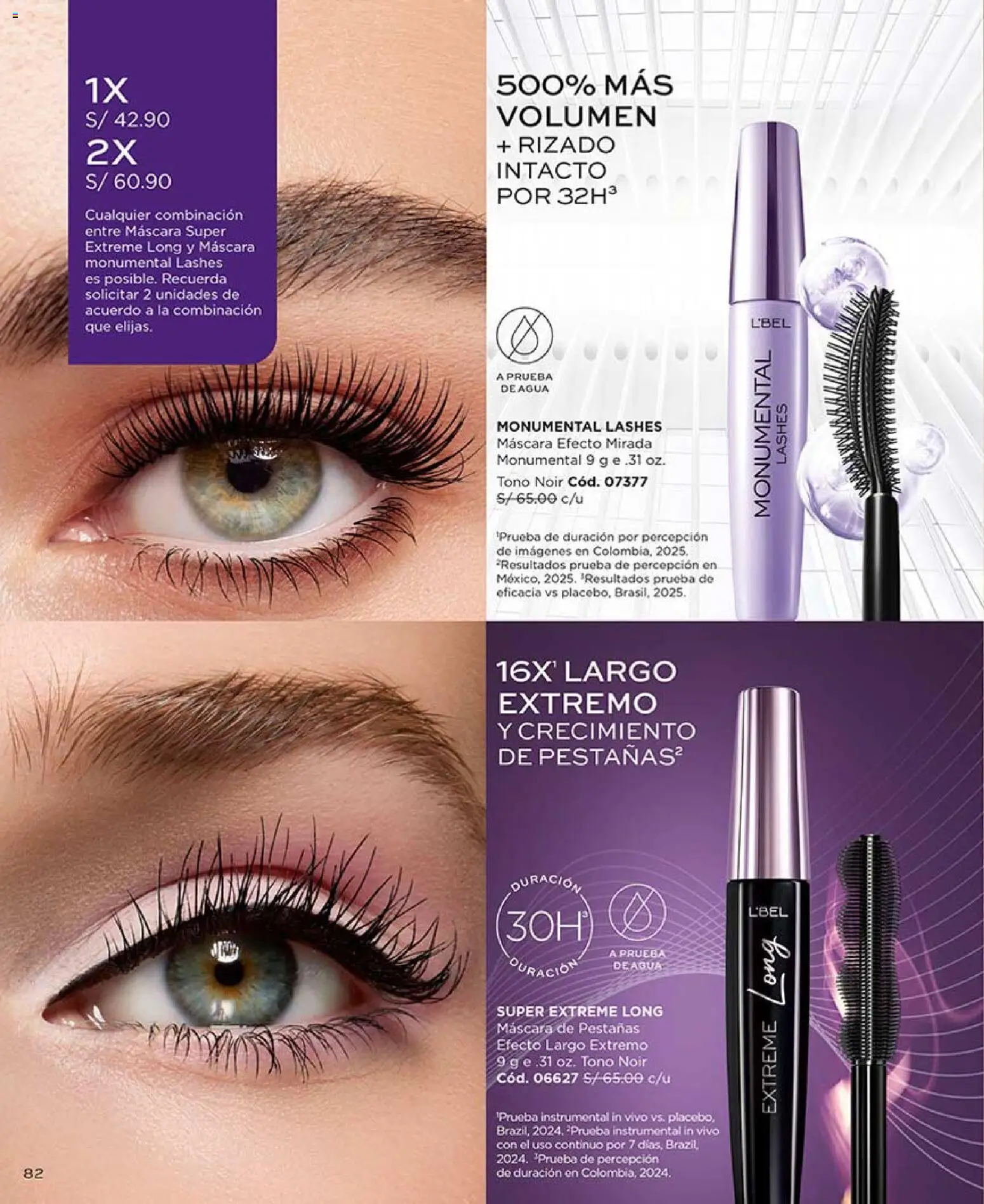 Catálogo L'Bel válido desde 04/04/2026 | Página: 82 | Productos: Máscara, Agua