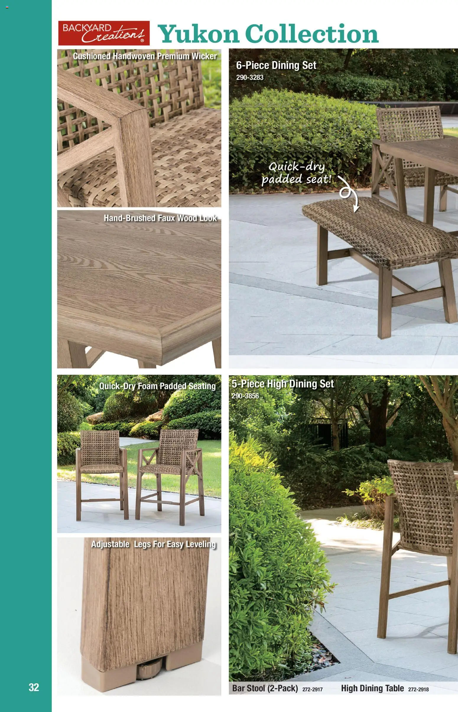 Menards Outdoor Living Catalogue - valid from 02/04/2026 | Page: 32 | Products: Table, Dining set, Foam