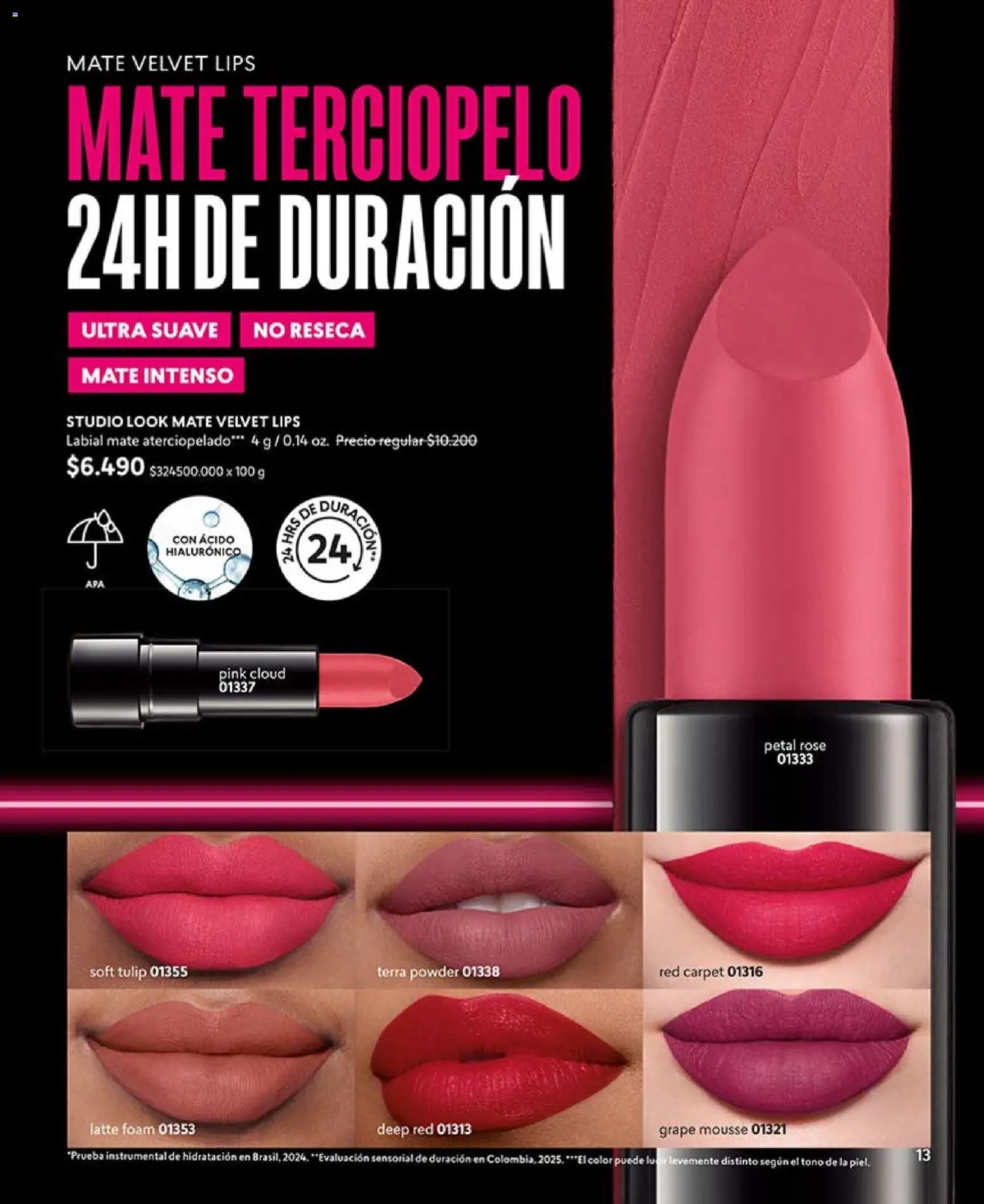 Catálogo CyZone Campaña 6 │ válido desde el 31.03.2026 | Página: 13 | Productos: Mousse, Mate, Labial