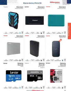 Vista previa de Office Depot catálogo 2026, nuevo folleto de la tienda, válido en México a partir del 12/01/2026 | Página: 177 | Productos: Micro SD, Disco, Adaptador