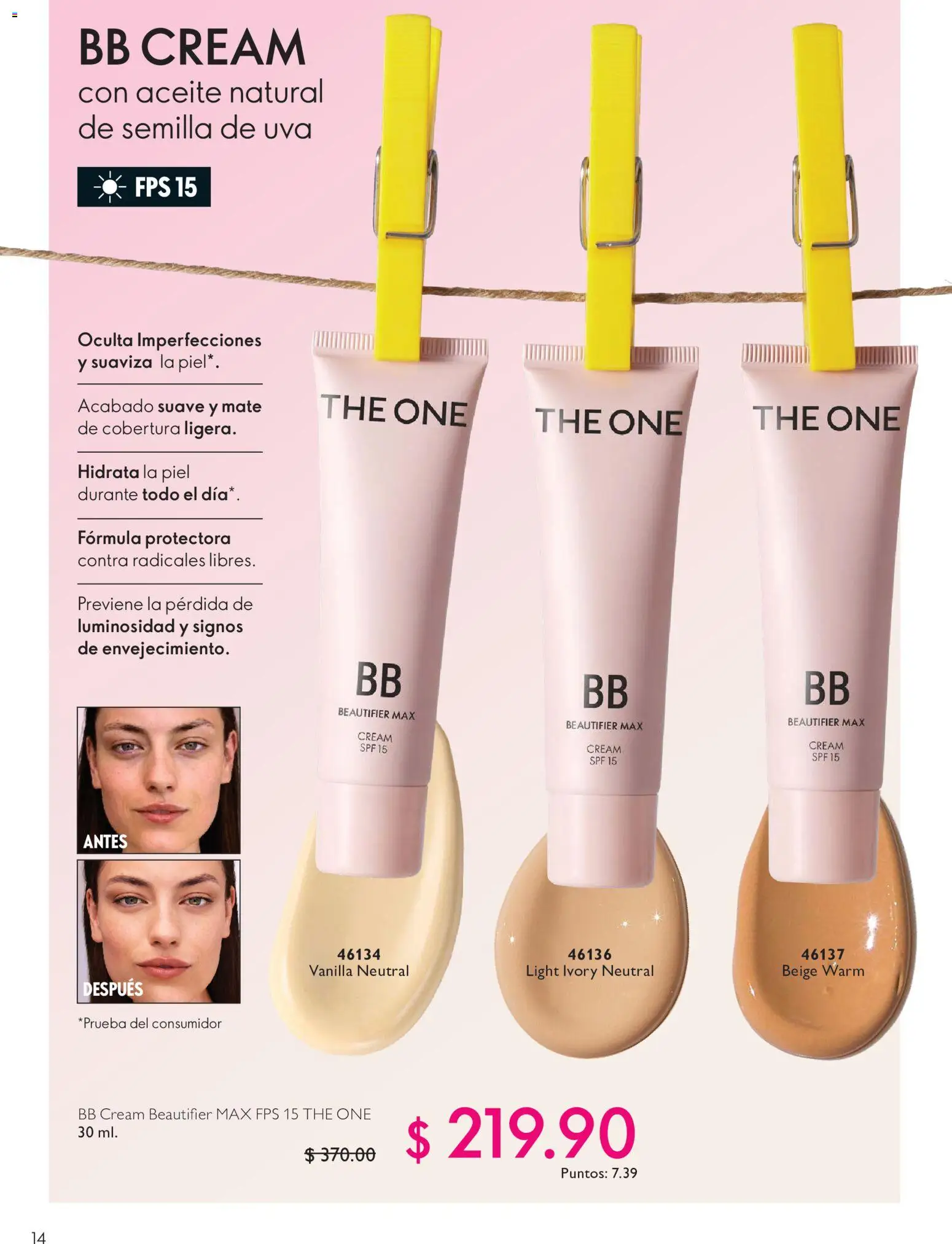 Nuevas ofertas de Oriflame válidas en toda la República Mexicana desde el 03/10/2026. ¡Encuentra las mejores ofertas en Oriflame campaña 14 2026! | Página: 14
