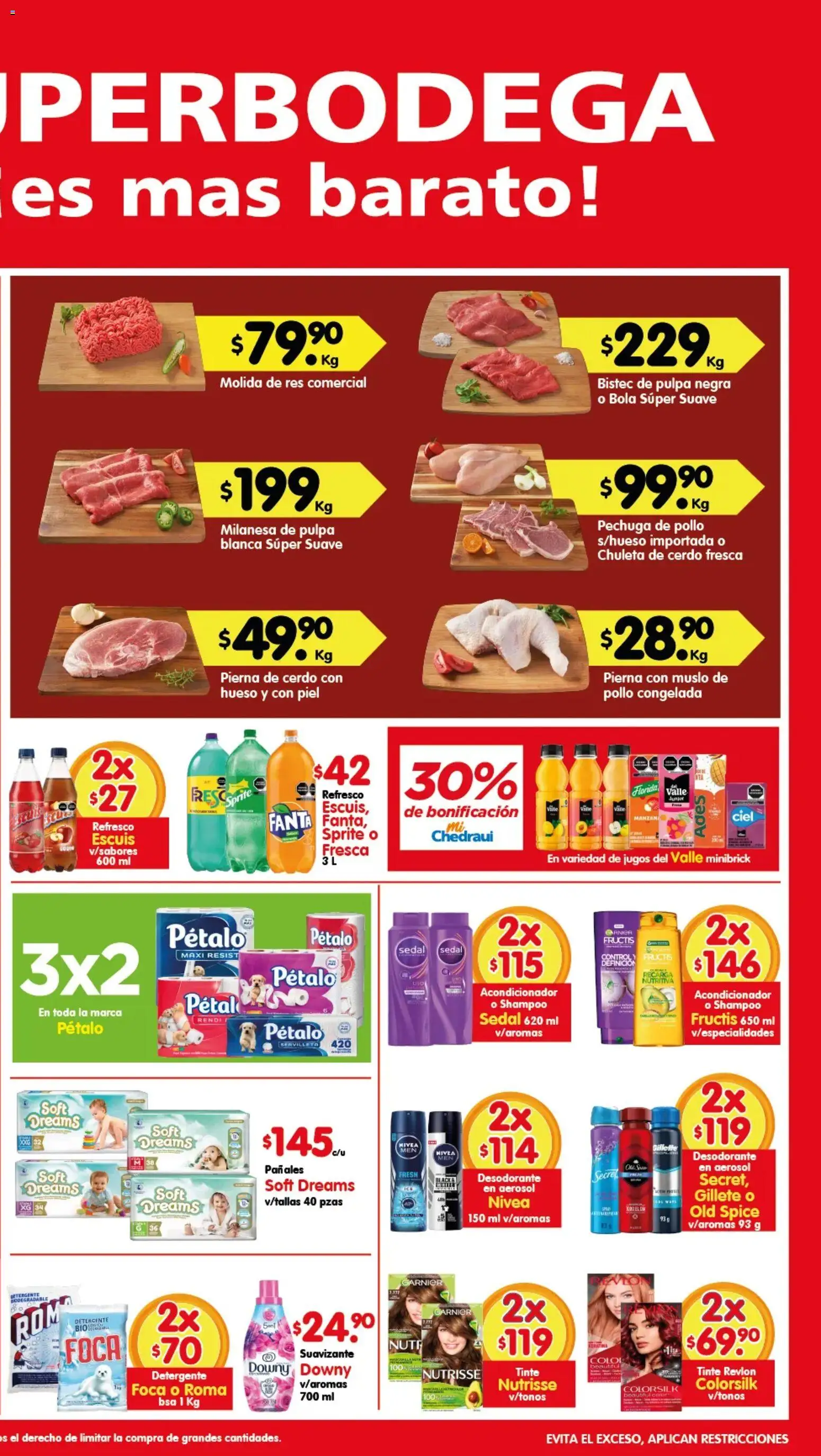 Nuevas ofertas de Arteli válidas en toda la República Mexicana desde el 12/06/2026. ¡Encuentra las mejores ofertas en Arteli folleto Aká Superbodegas Foraneas! | Página: 2 | Productos: Desodorante, Res, Pañales, Acondicionador