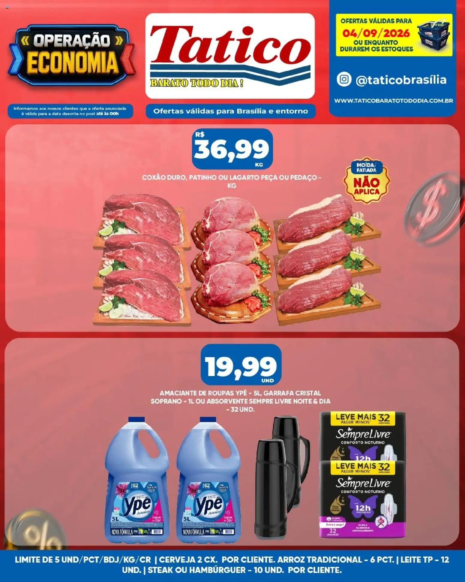 Tatico Folheto - válido de 04/09/2026 | Página: 13 | Produtos: Amaciante de roupas, Cerveja, Roupas, Amaciante