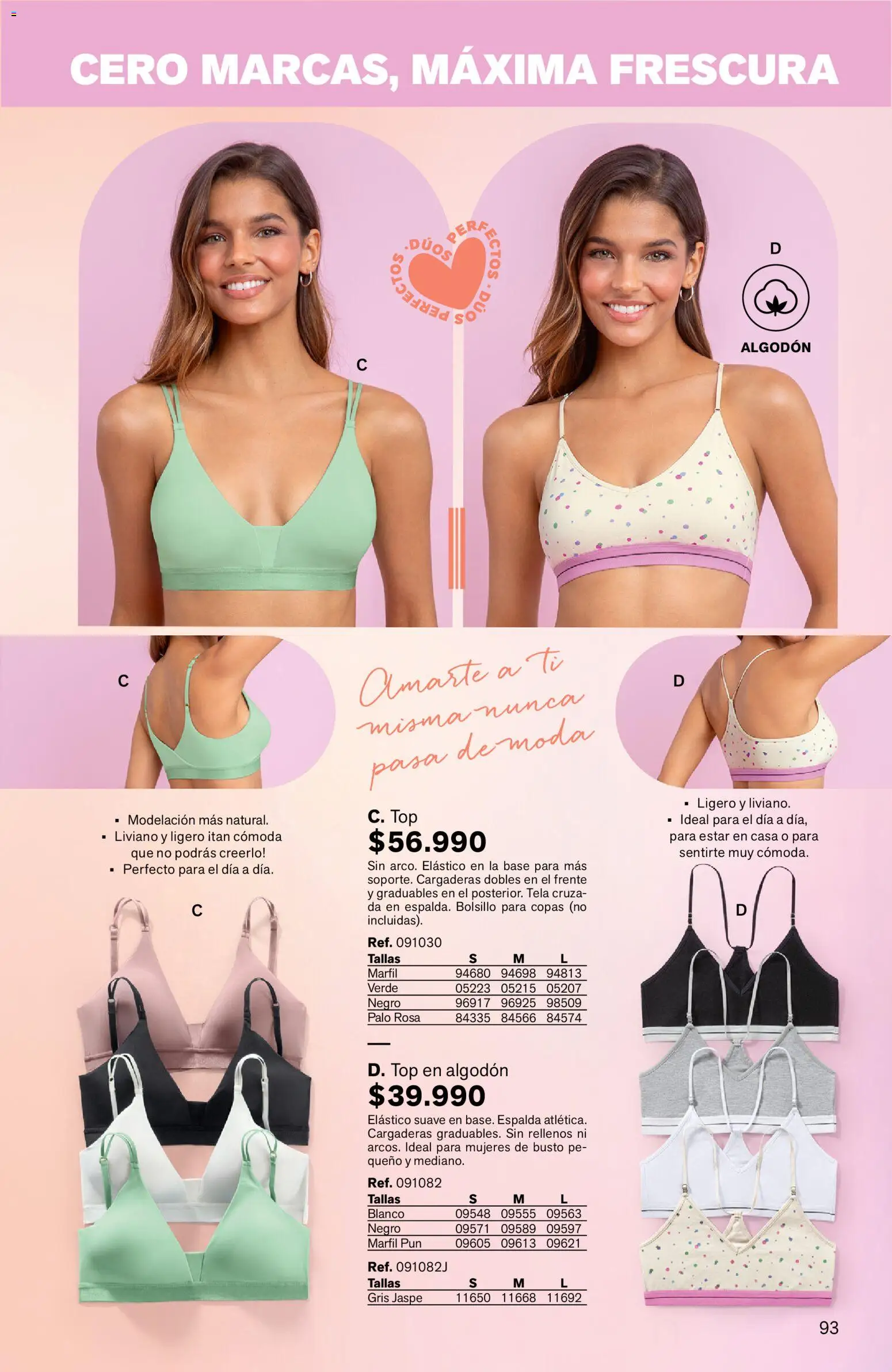 Leonisa revista - valida desde el 24/08/2026 | Página: 93 | Productos: Algodón, Top, Cómoda
