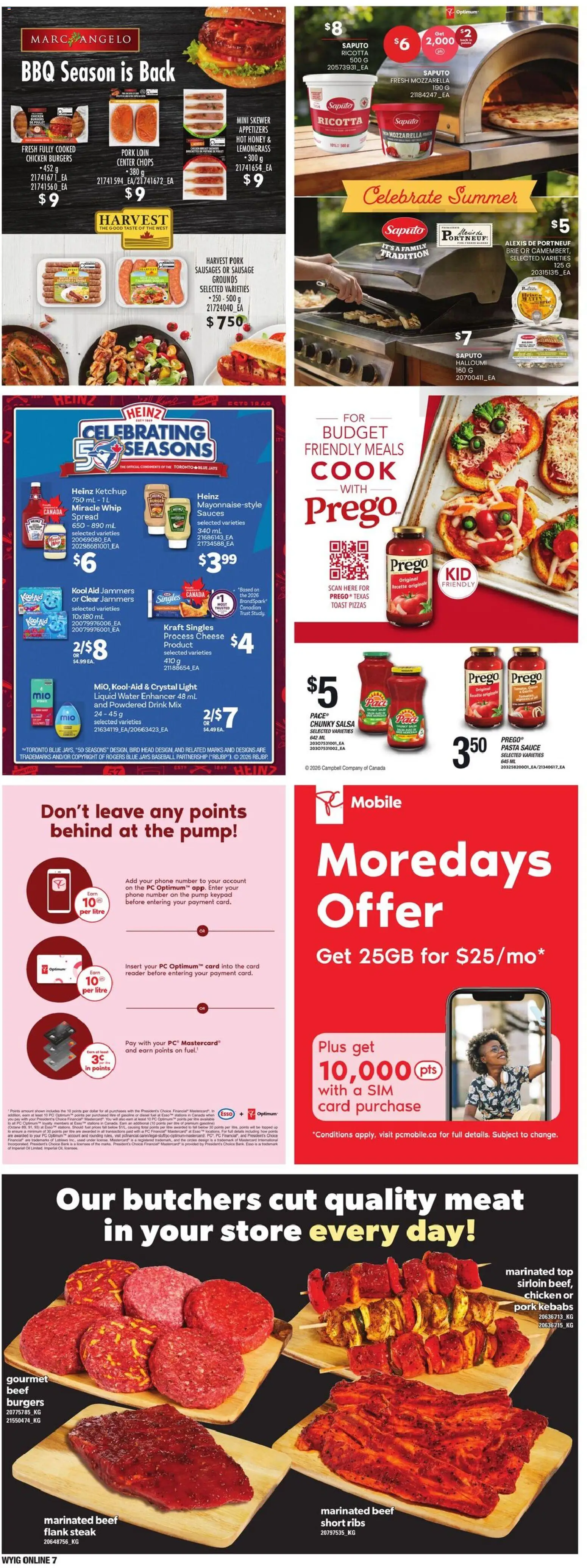 Loblaws flyer valid from Jun 25, 2026 | Page: 14 | Products: Ketchup, Phone, PC, Cheese