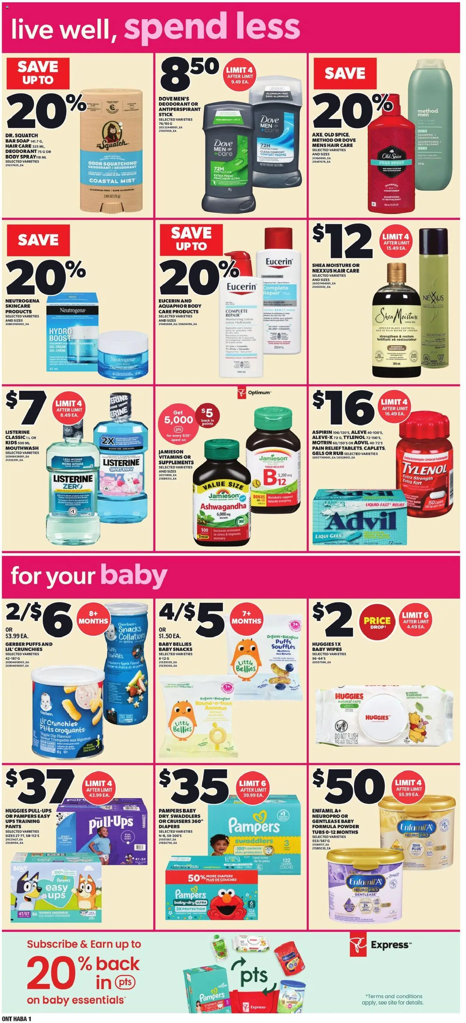Loblaws flyer valid from Oct 1, 2026 | Page: 13 | Products: Ashwagandha, Shampoo, Mouthwash, Snacks
