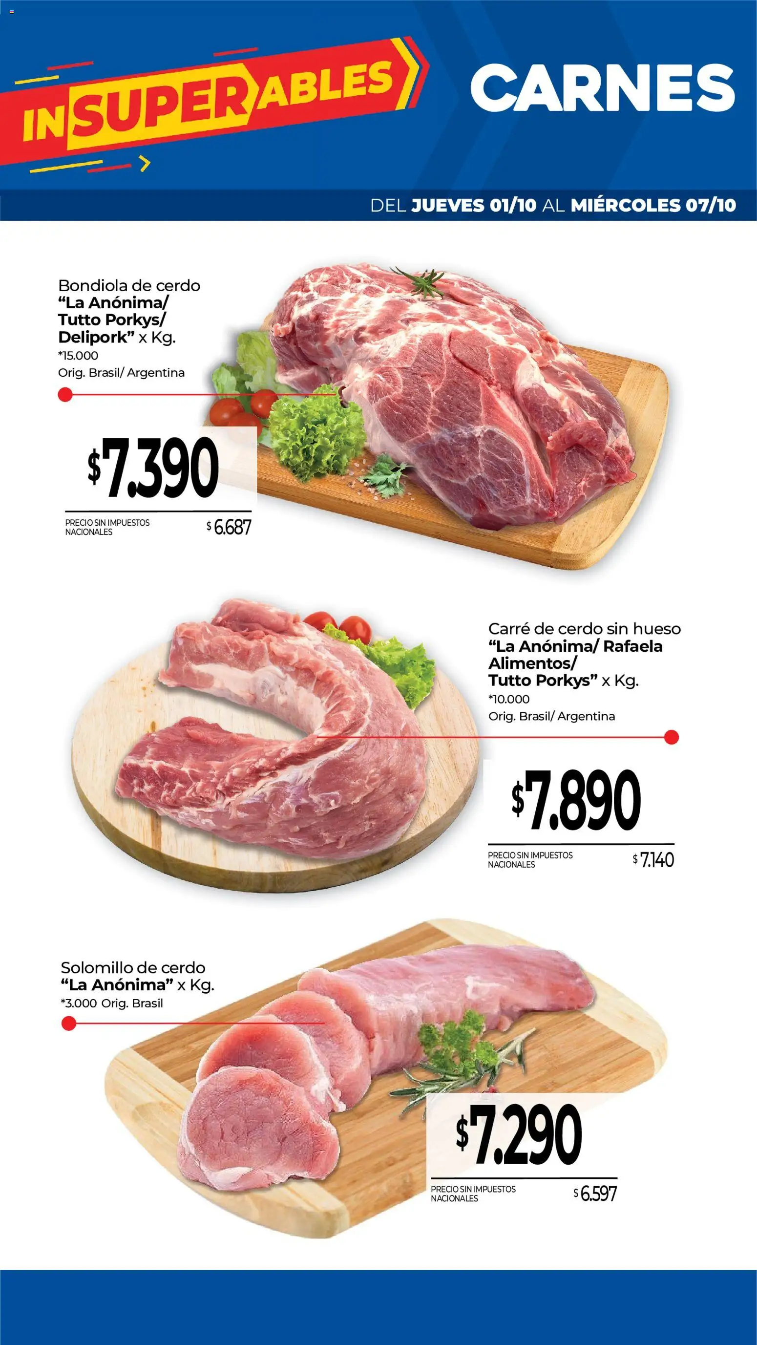 La Anonima - Frescos │ válido desde el 01/10/2026 | Página: 4 | Productos: Bondiola de cerdo, Cerdo