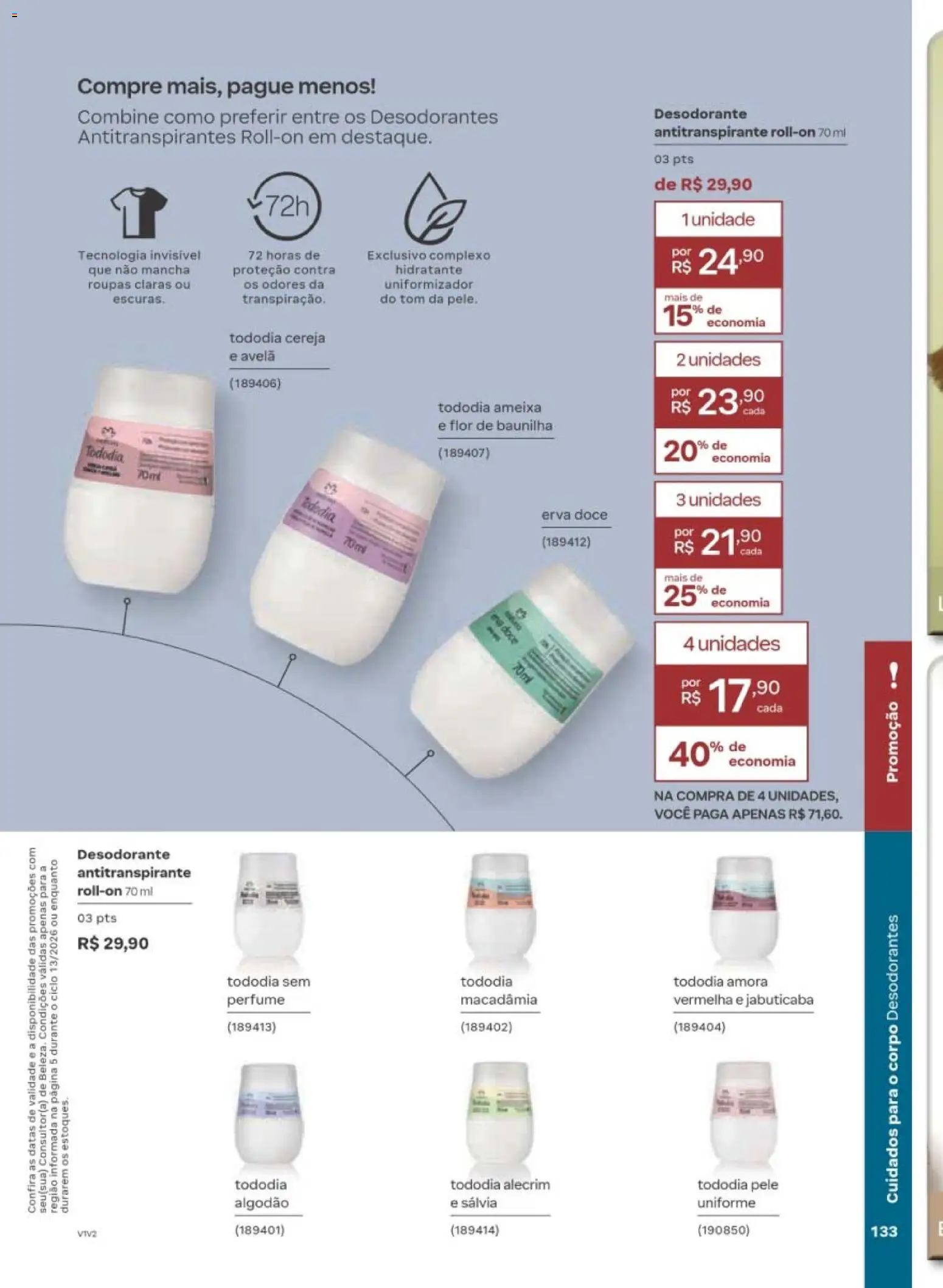 Natura Folheto - válido de 10/08/2026 | Página: 136 | Produtos: Cereja, Roupas, Ameixa, Avelã