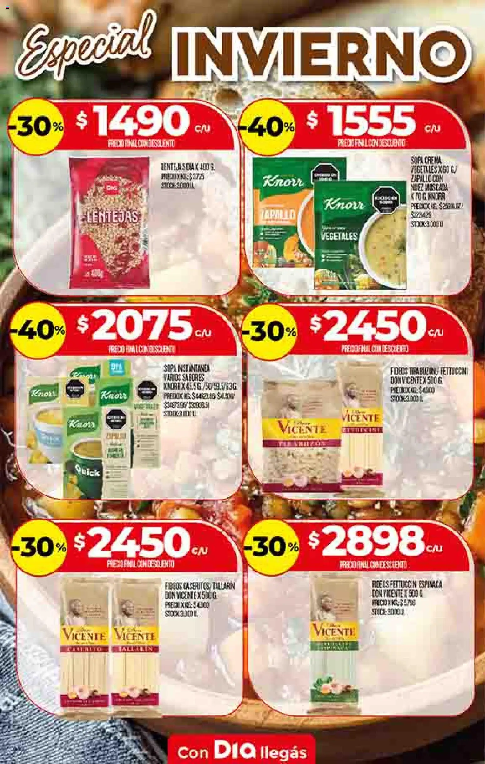 Dia - Ofertas Salta y Jujuy │ válido desde el 03.06.2026 | Página: 26 | Productos: Zapallo, Lentejas, Sopa, Fideos
