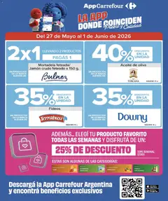 Vista previa Carrefour ofertas válido desde el 27.05.2026 | Página: 3 | Productos: Mortadela, Oliva, Café, Jamón