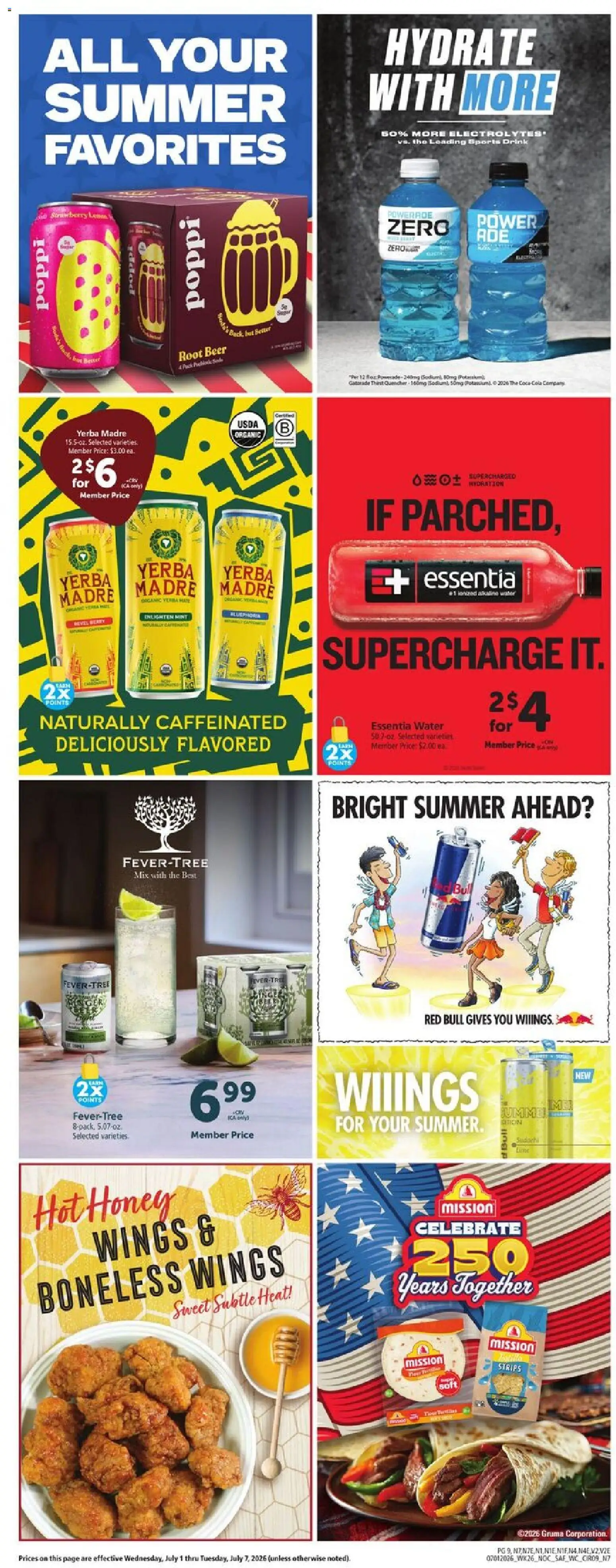 Safeway Weekly Ad - valid from 07/01/2026 | Page: 9 | Products: Beer, Water, Lime