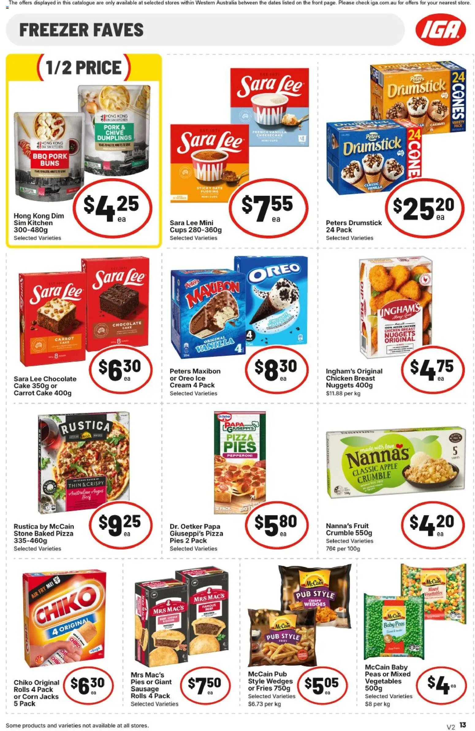 IGA catalogue - valid from 15/07/2026 | Page: 14 | Products: Chicken, Pork, Cream, Pudding