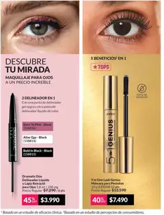 Avon Campaña 5 válido desde el 01.05.2026 | Página: 37 | Productos: Maquillaje, Máscara, Delineador